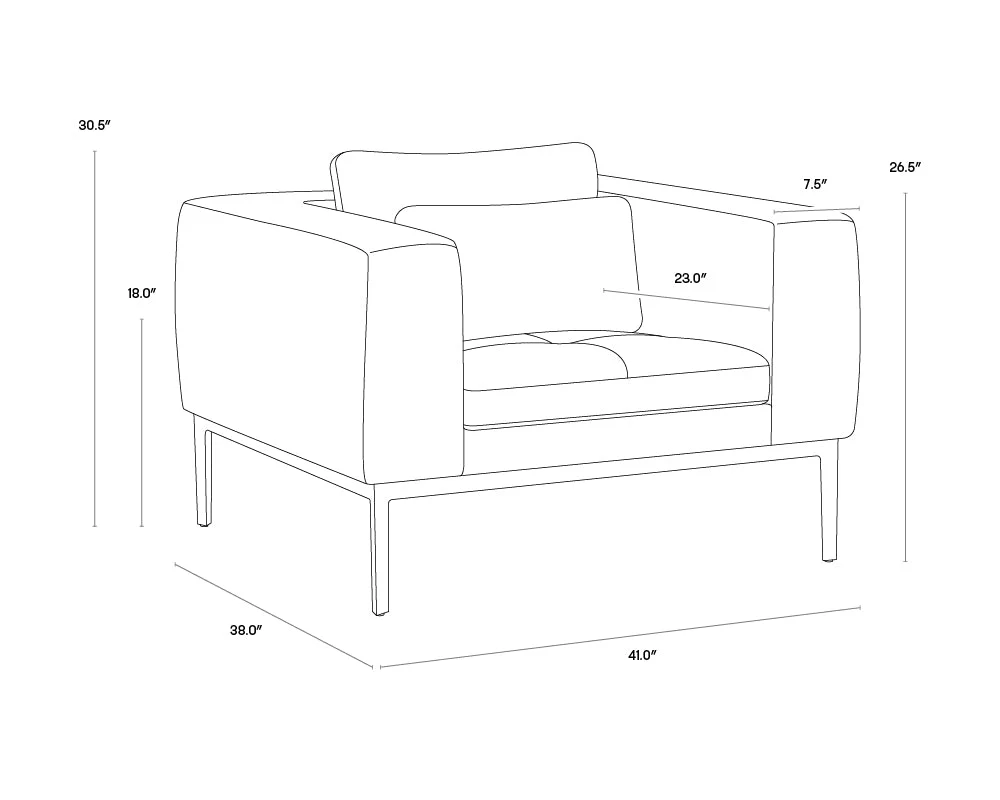Sunpan Burr Armchair Clearance - Image 10
