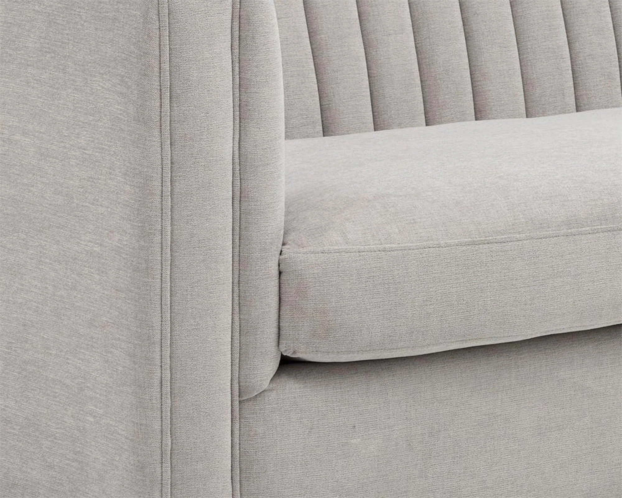 Sunpan Caitlin Sofa - Hemingway Silver Clearance - Image 5