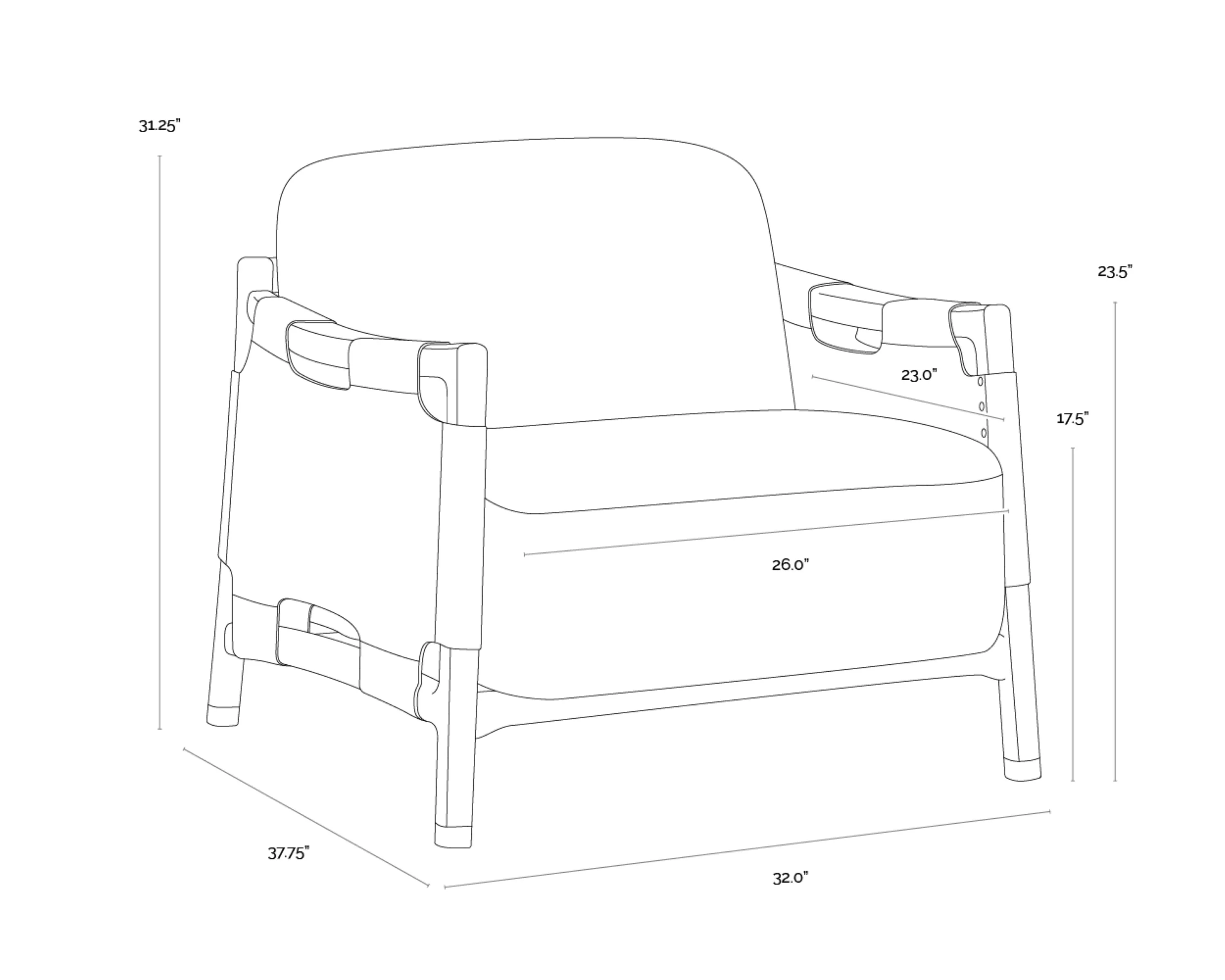 Sunpan Calloway Lounge Chair - Image 13