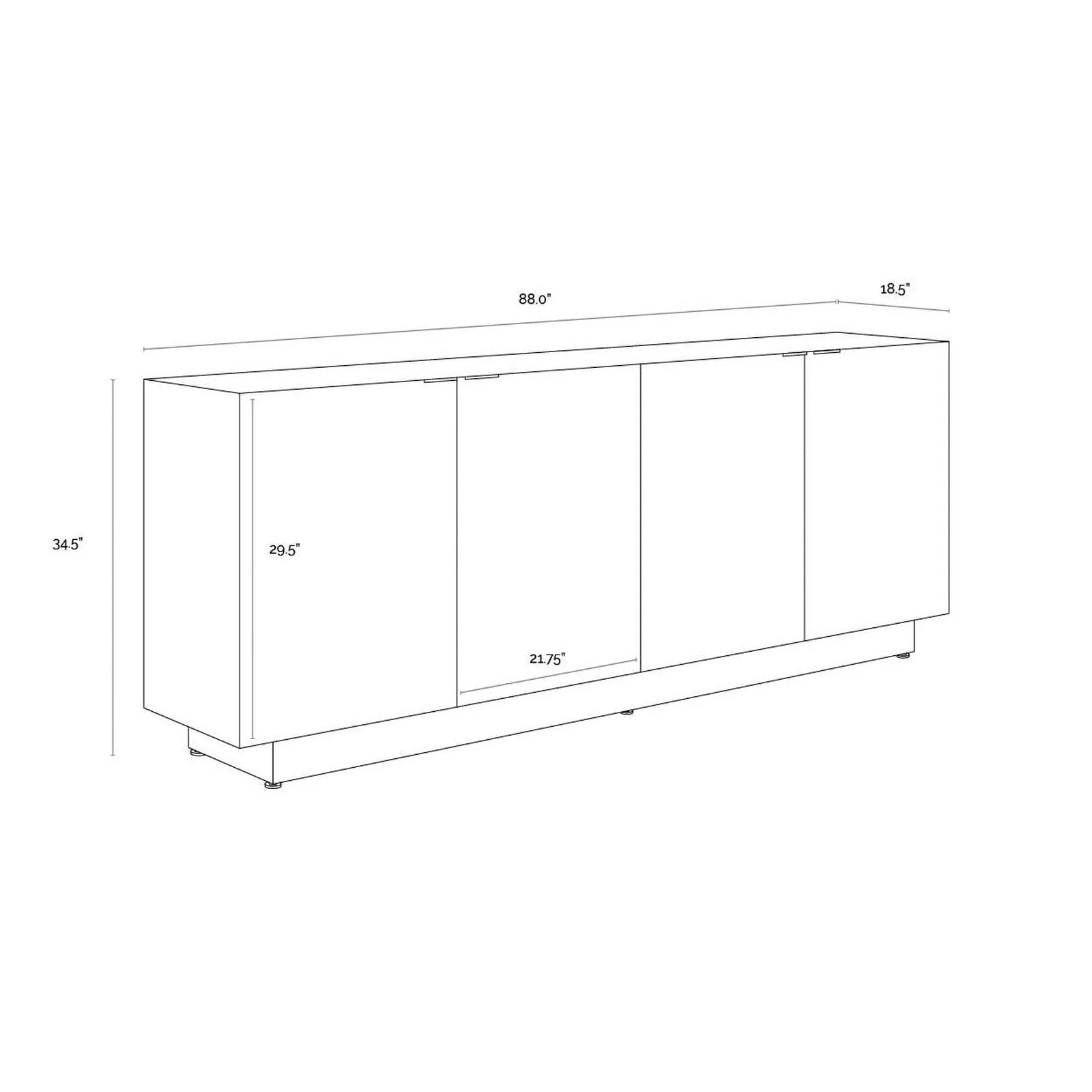 Sunpan Calvosa Sideboard - Image 9