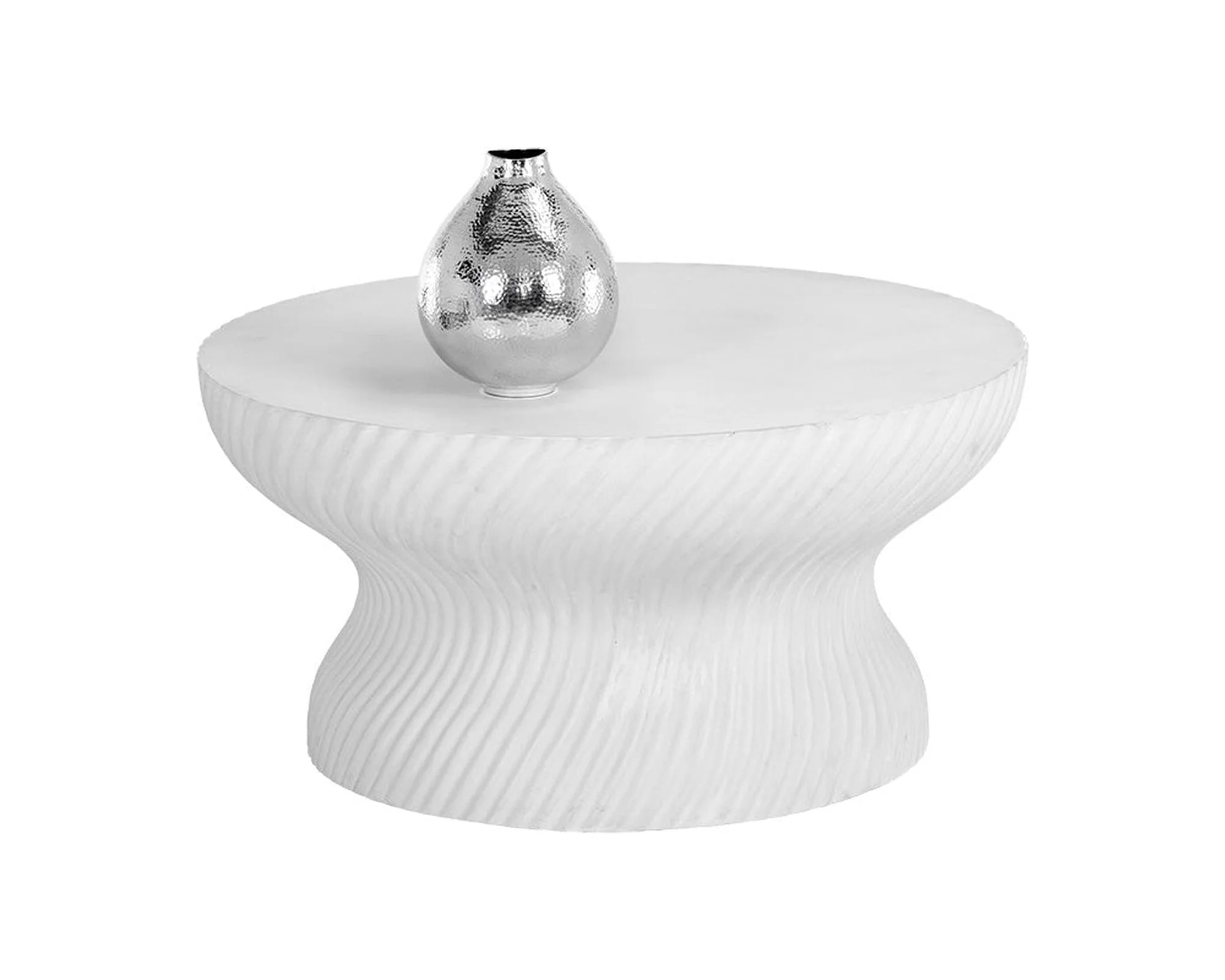 Sunpan Cara Coffee Table - White Clearance - Image 2