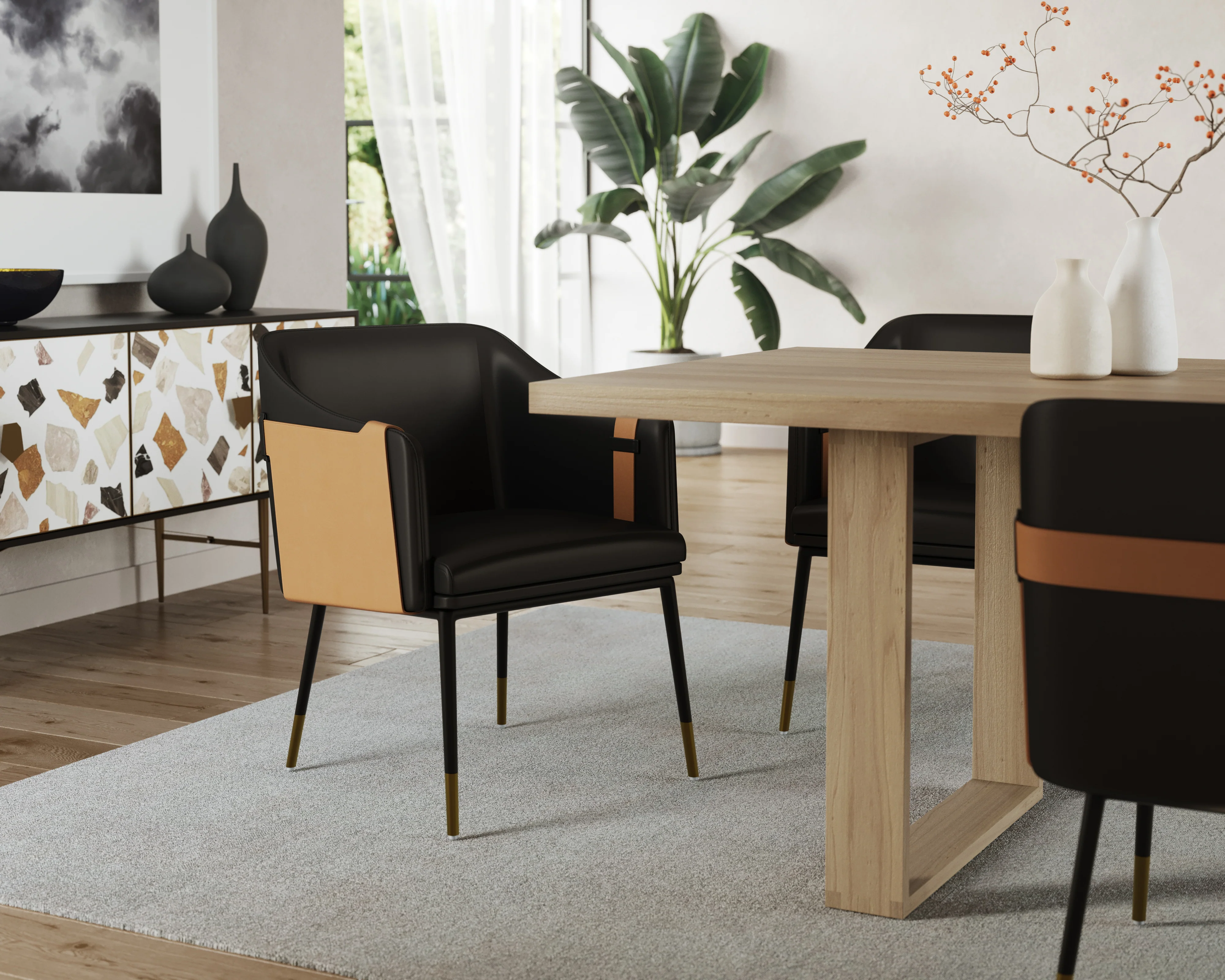 Sunpan Carter Dining Armchair - Image 17