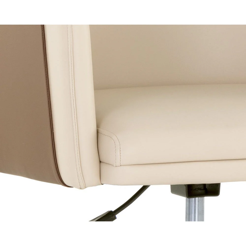 Sunpan Carter Office Chair - Napa Beige / Napa Tan - Image 4