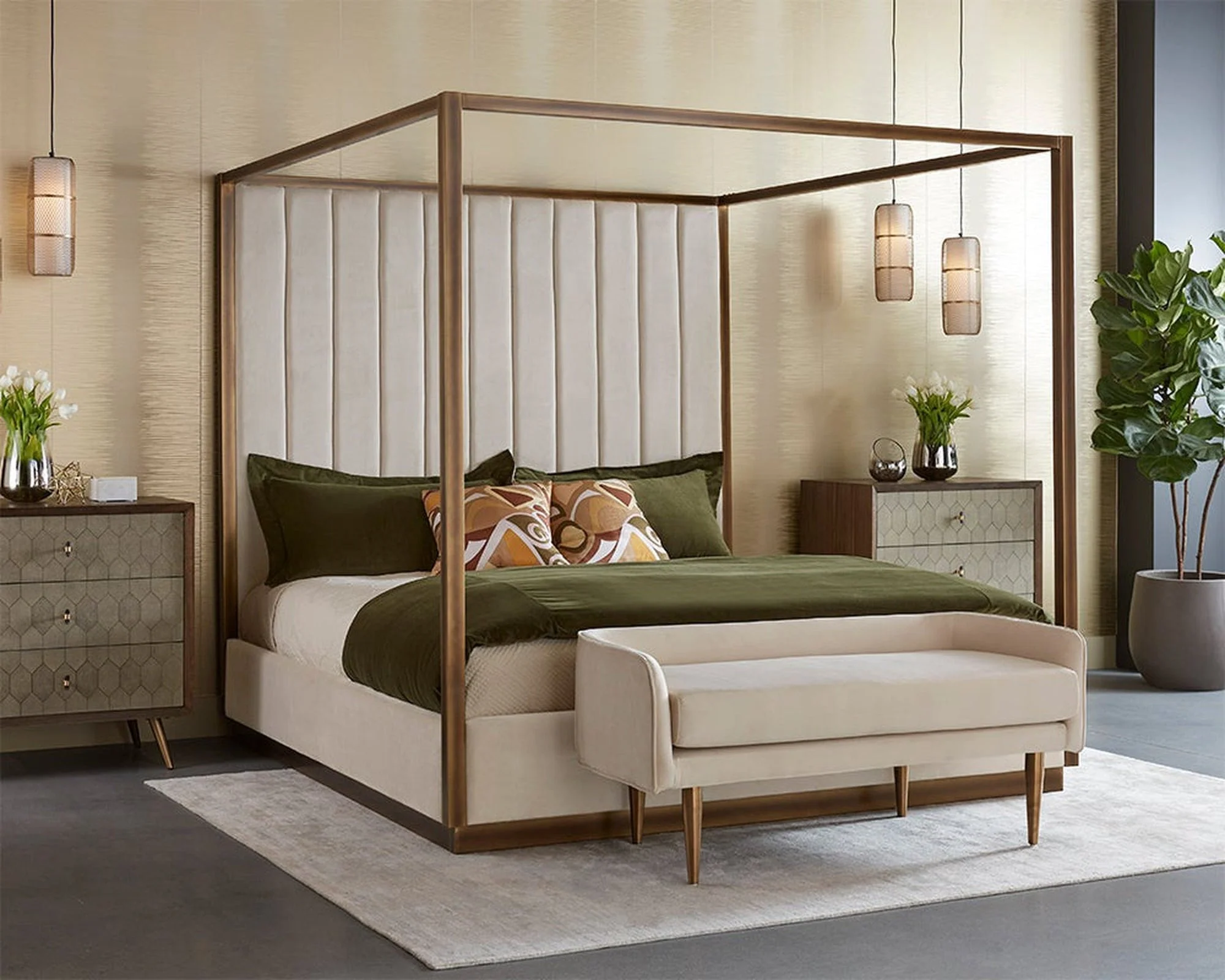 Sunpan Casette Bed - King - Piccolo Prosecco - Image 2