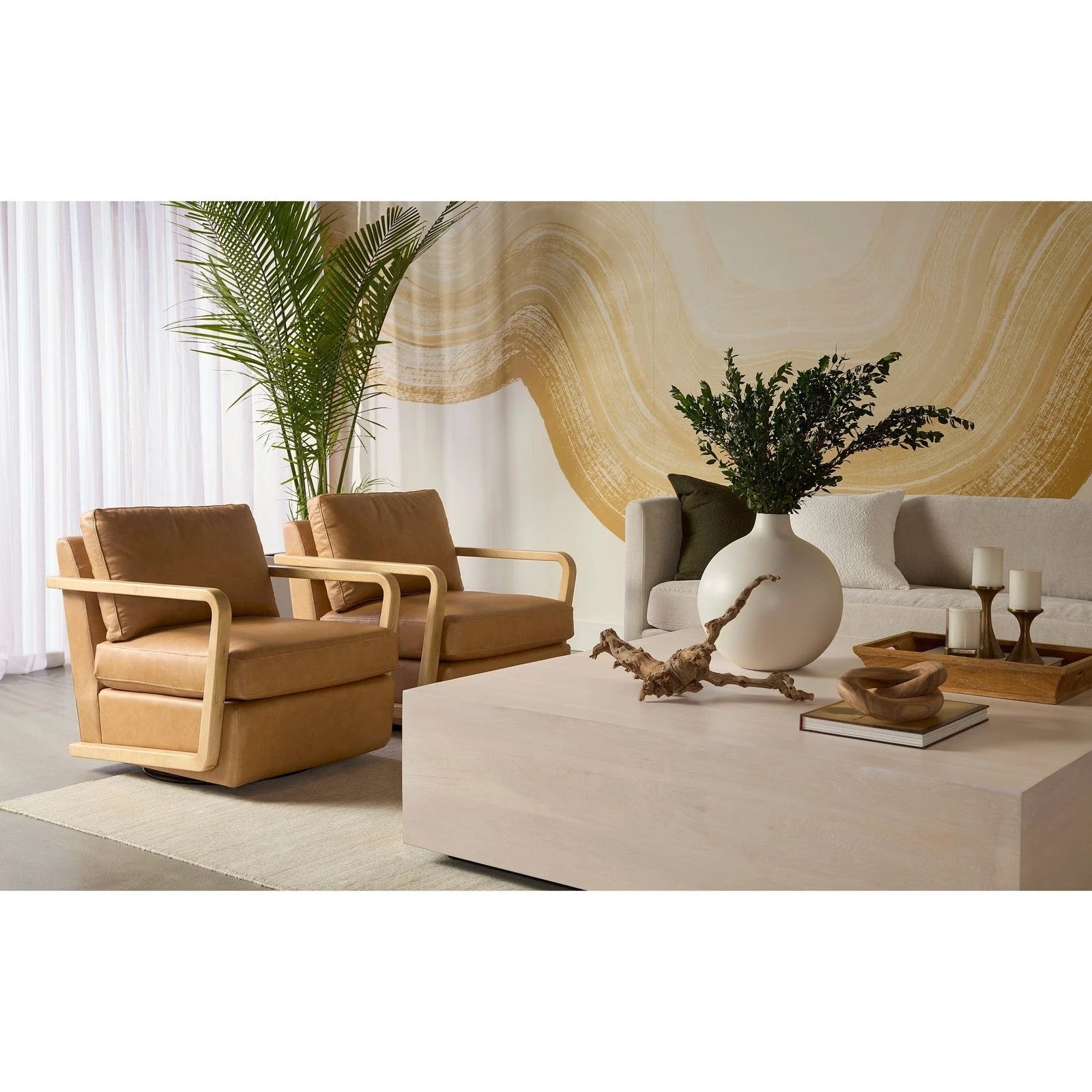Sunpan Castell Swivel Lounge Chair - Image 12