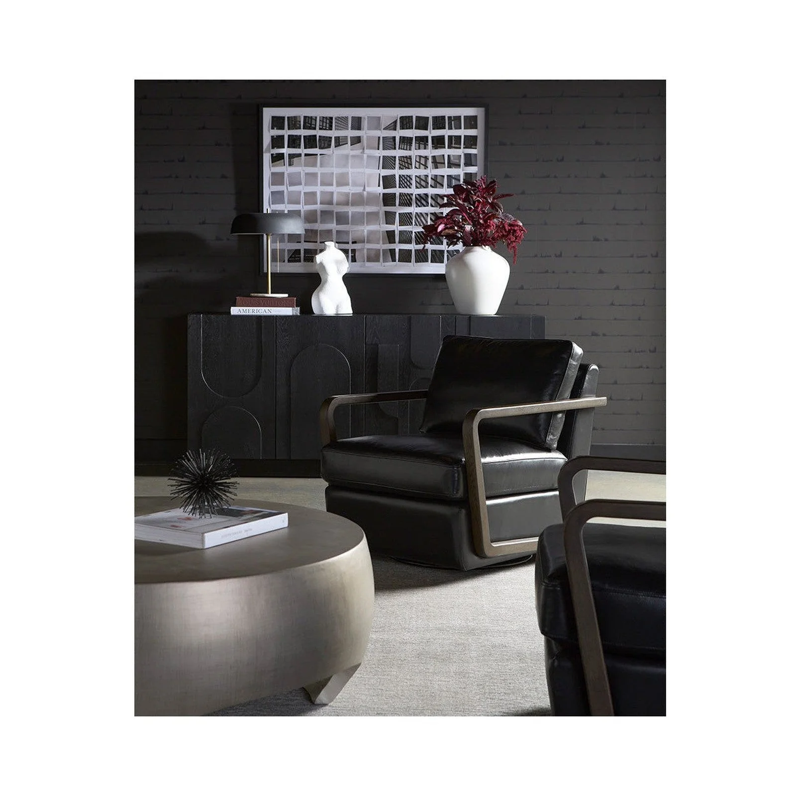 Sunpan Castell Swivel Lounge Chair - Image 2