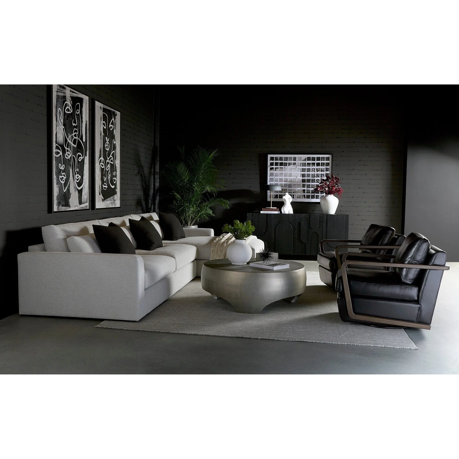 Sunpan Castell Swivel Lounge Chair - Image 3