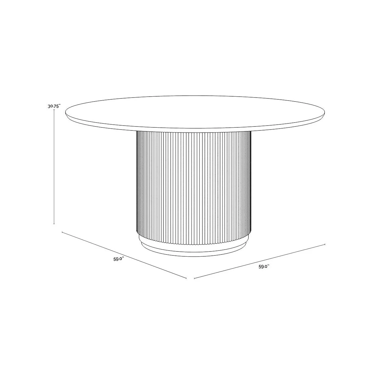 Sunpan Cataldi Dining Table - Image 8
