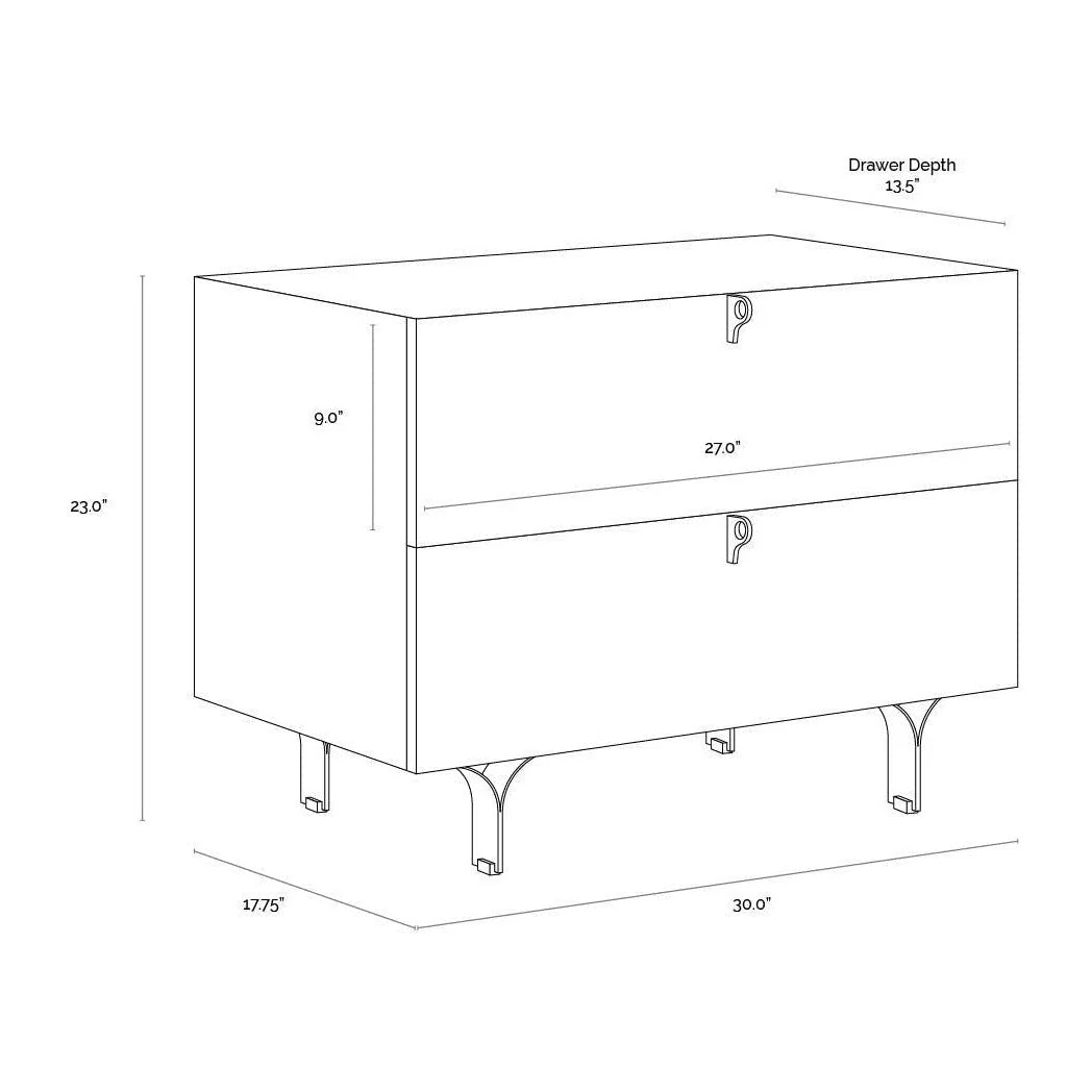 Sunpan Celine Nightstand New - Image 12