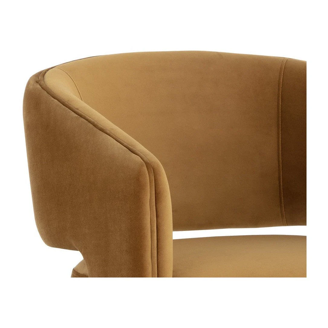 Sunpan Claren Office Chair - Gold Sky - Image 5