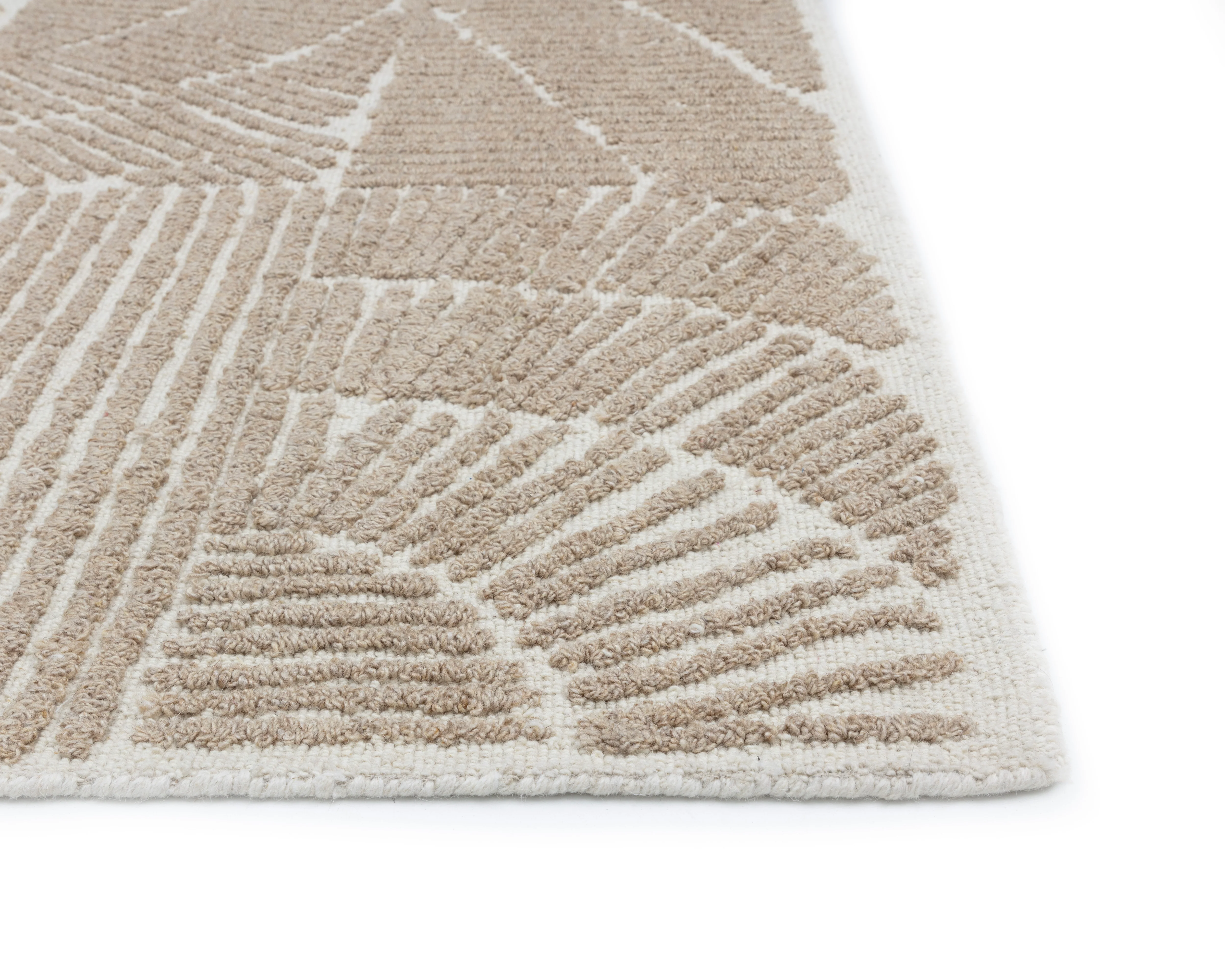Sunpan Corinthia Hand-Woven Rug - Ivory/Beige - Image 4