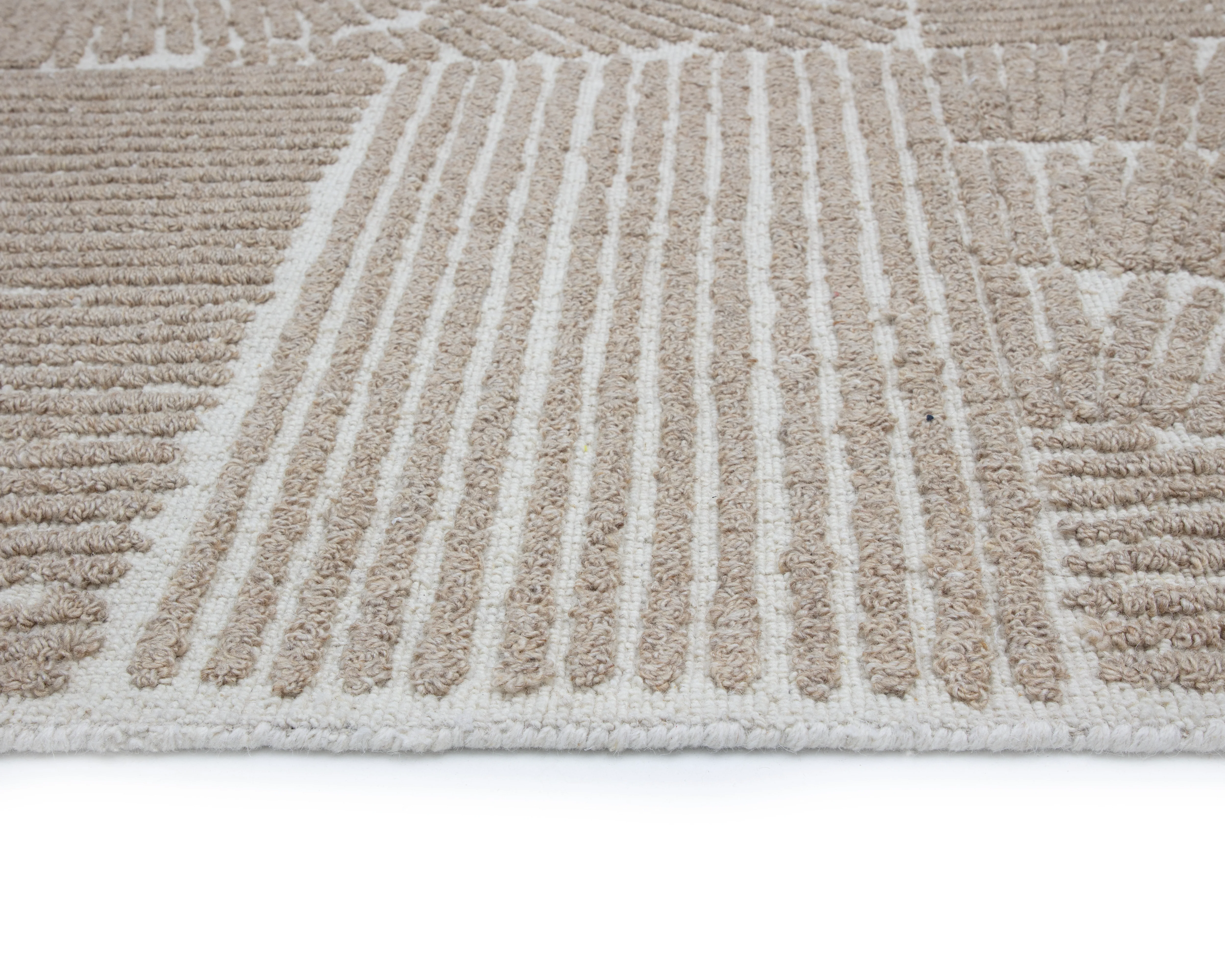 Sunpan Corinthia Hand-Woven Rug - Ivory/Beige - Image 5