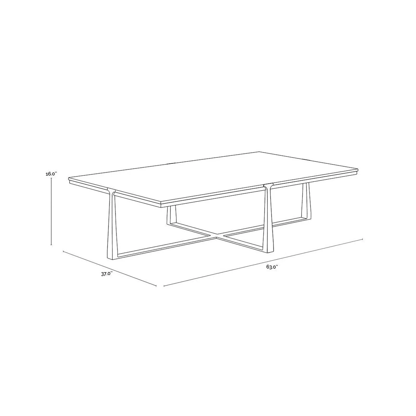 Sunpan Cowell Coffee Table - Image 10