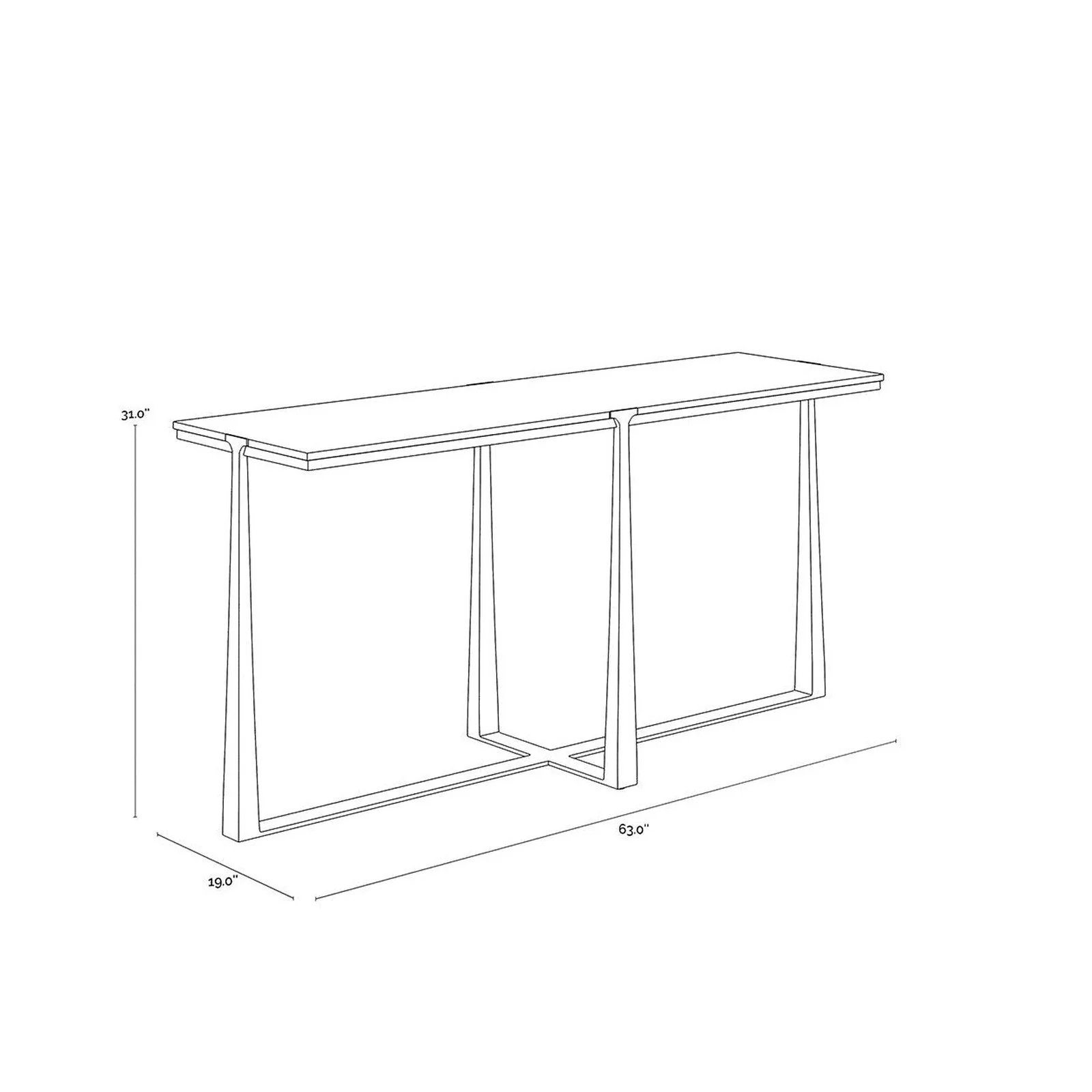 Sunpan Cowell Console Table - Image 10