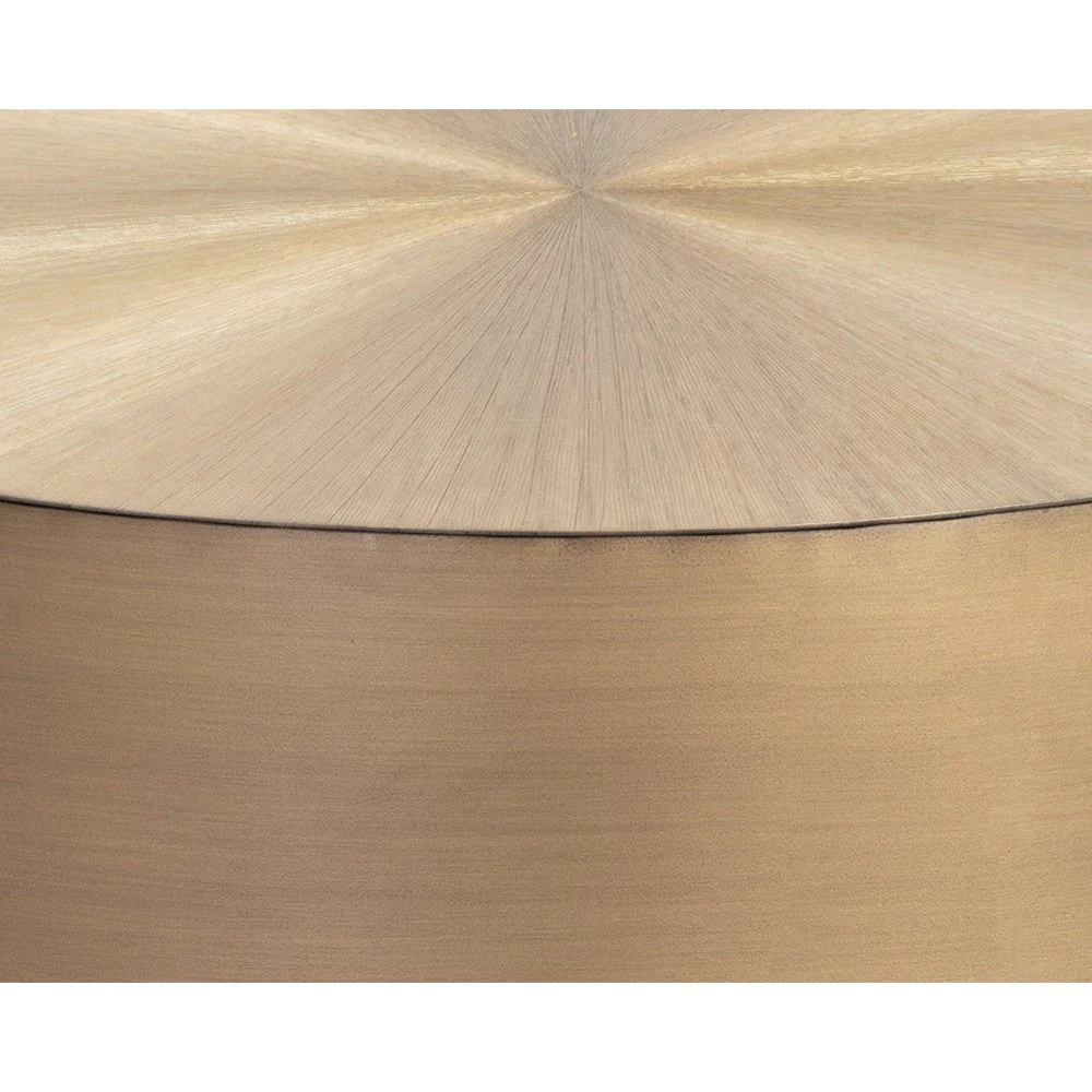 Sunpan Creed Coffee Table - Small - Antique Gold - Image 2