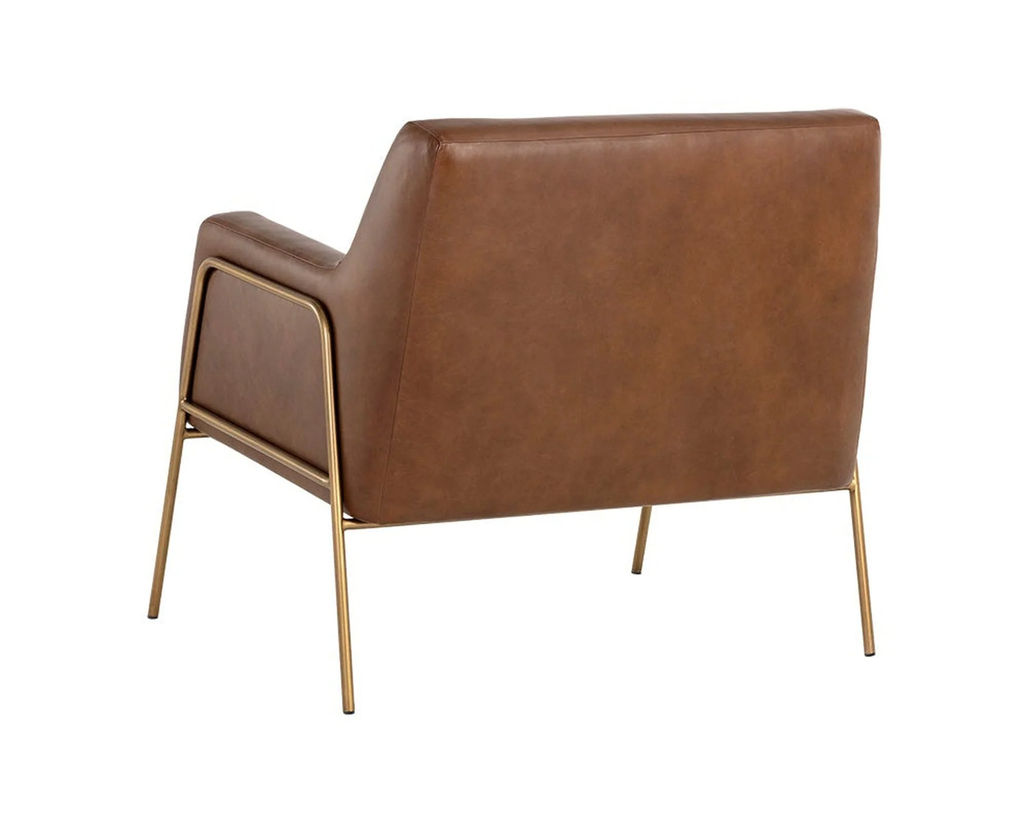 Sunpan Cybil Lounge Chair - Vintage Caramel Leather Clearance - Image 4