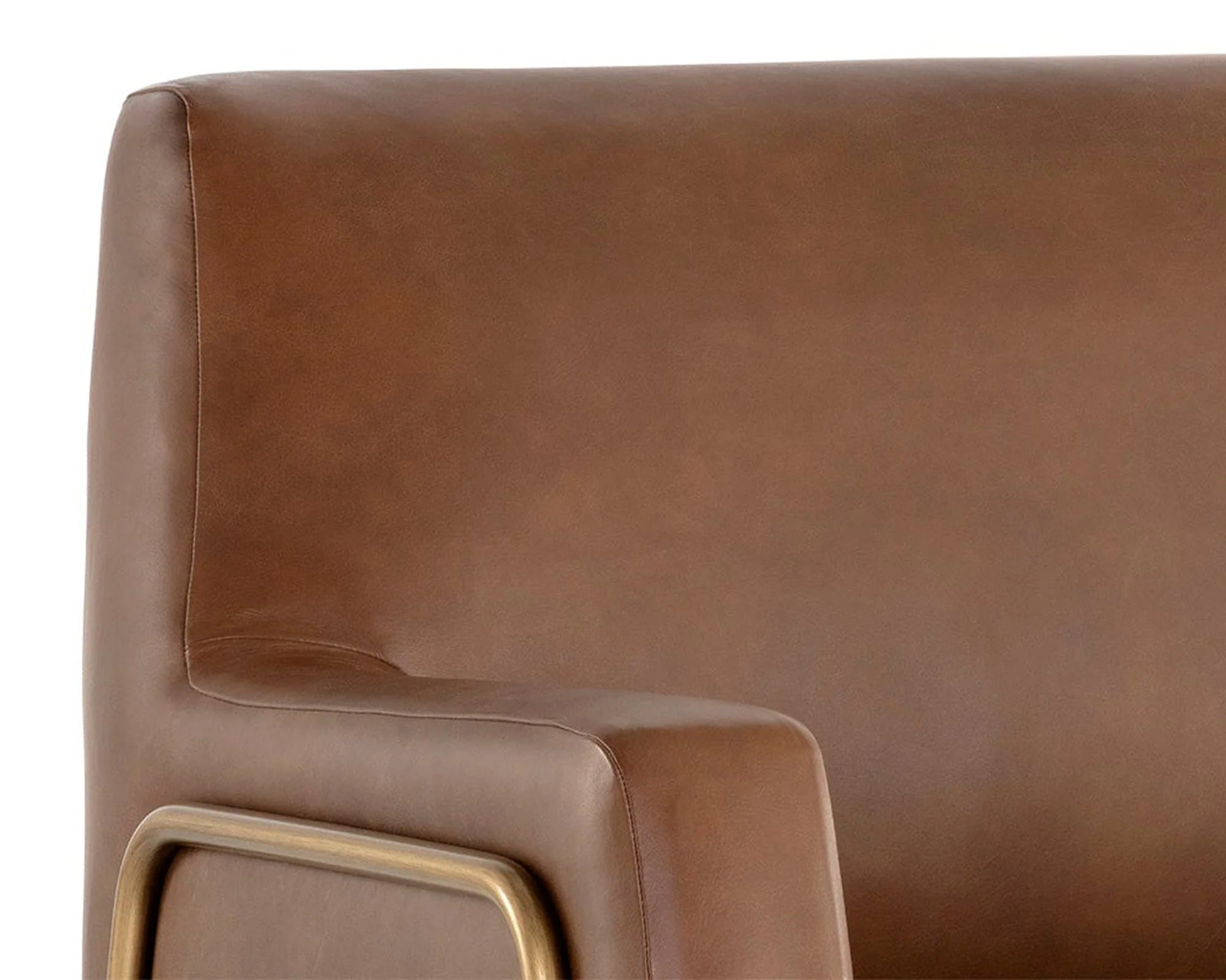 Sunpan Cybil Lounge Chair - Vintage Caramel Leather Clearance - Image 5