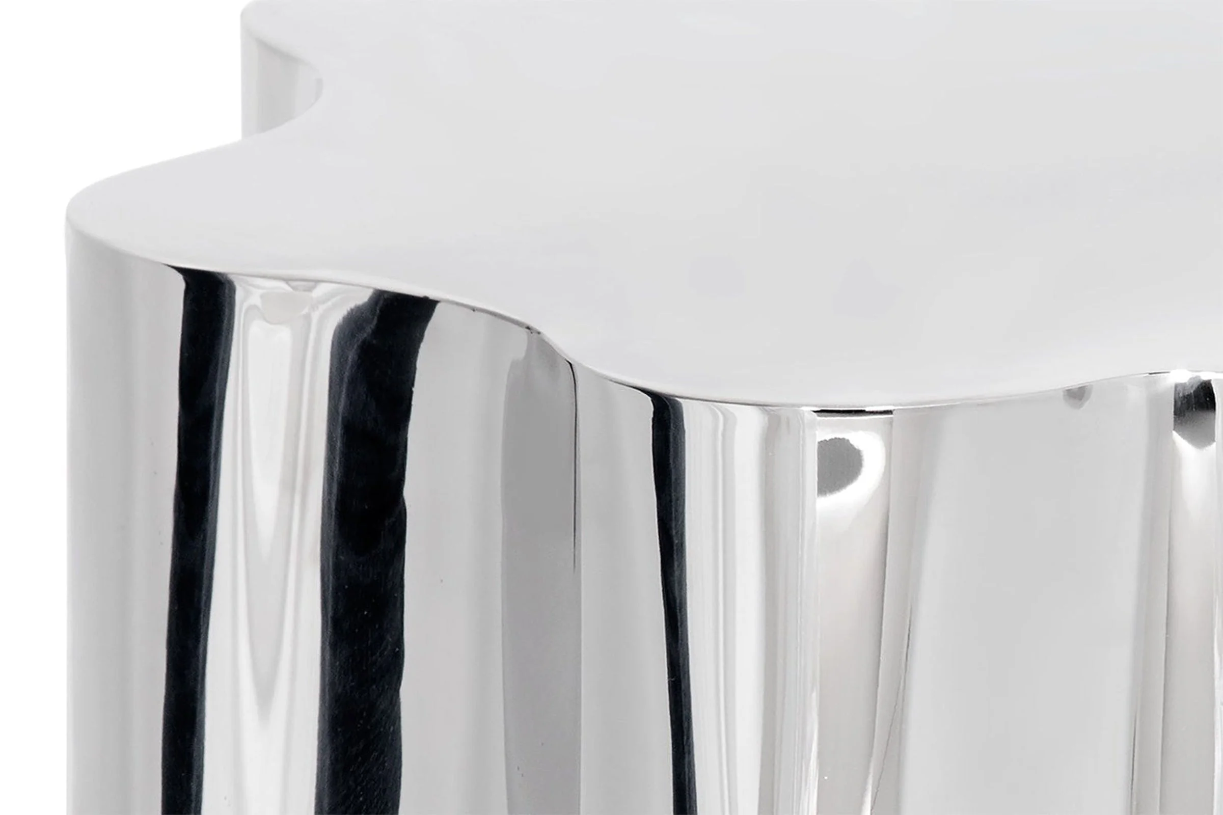 Sunpan Dahlia Side Table - Stainless Steel - Image 3