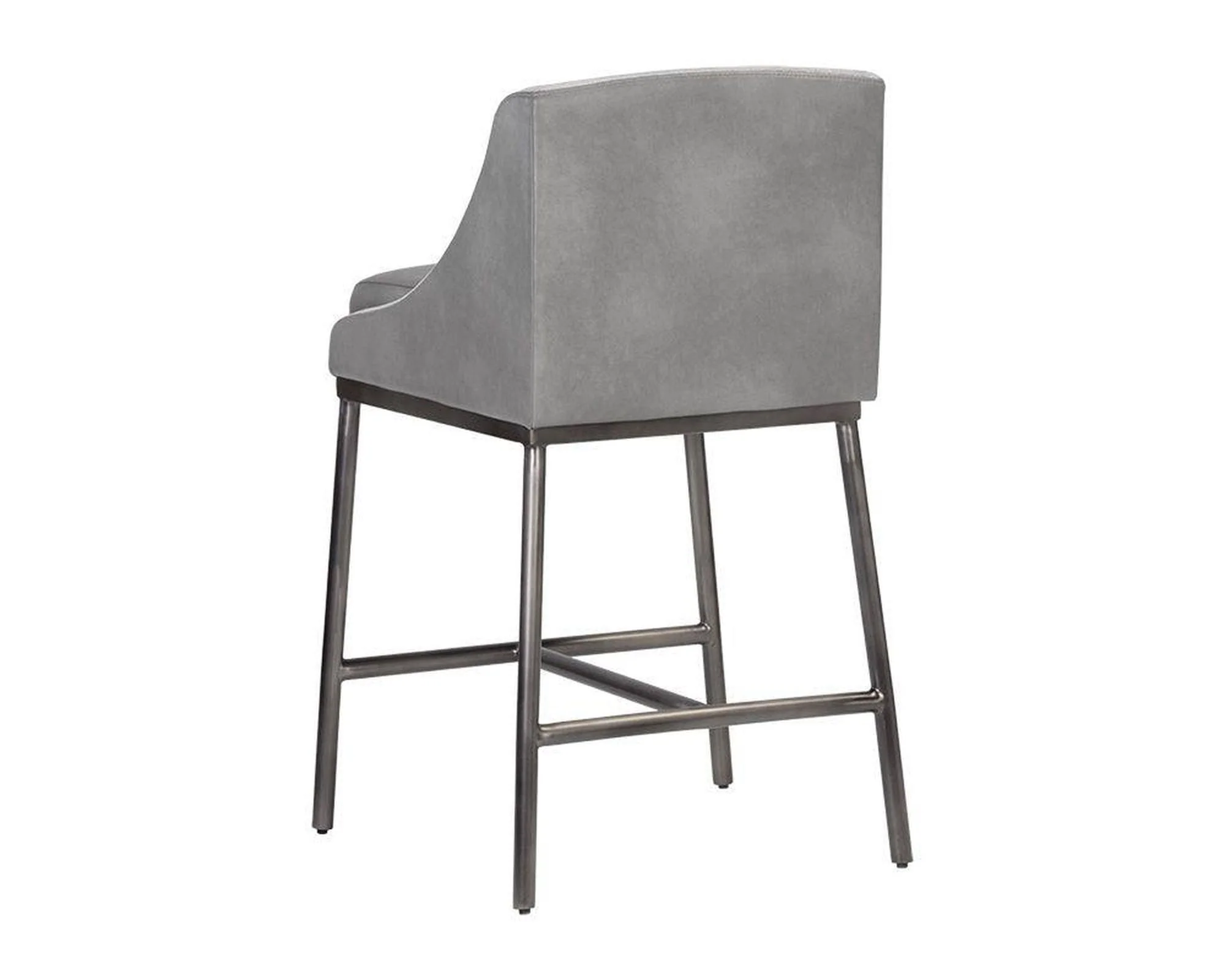 Sunpan Dalary Counter Stool - Bravo Metal / Polo Club Stone - Image 3