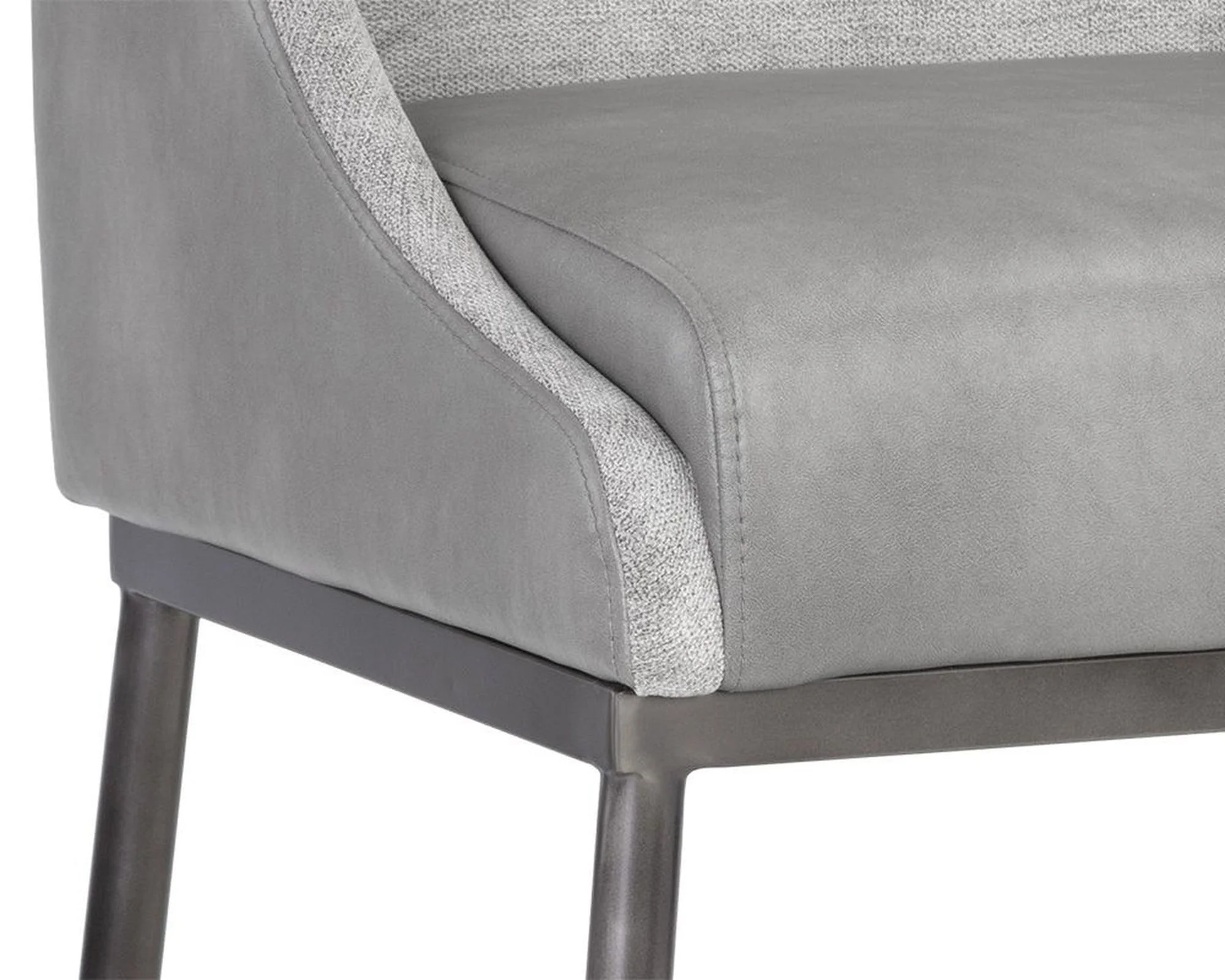 Sunpan Dalary Counter Stool - Bravo Metal / Polo Club Stone - Image 5
