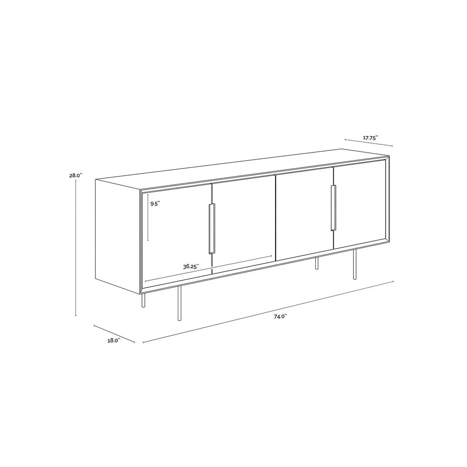 Sunpan Danbury Sideboard - Image 9