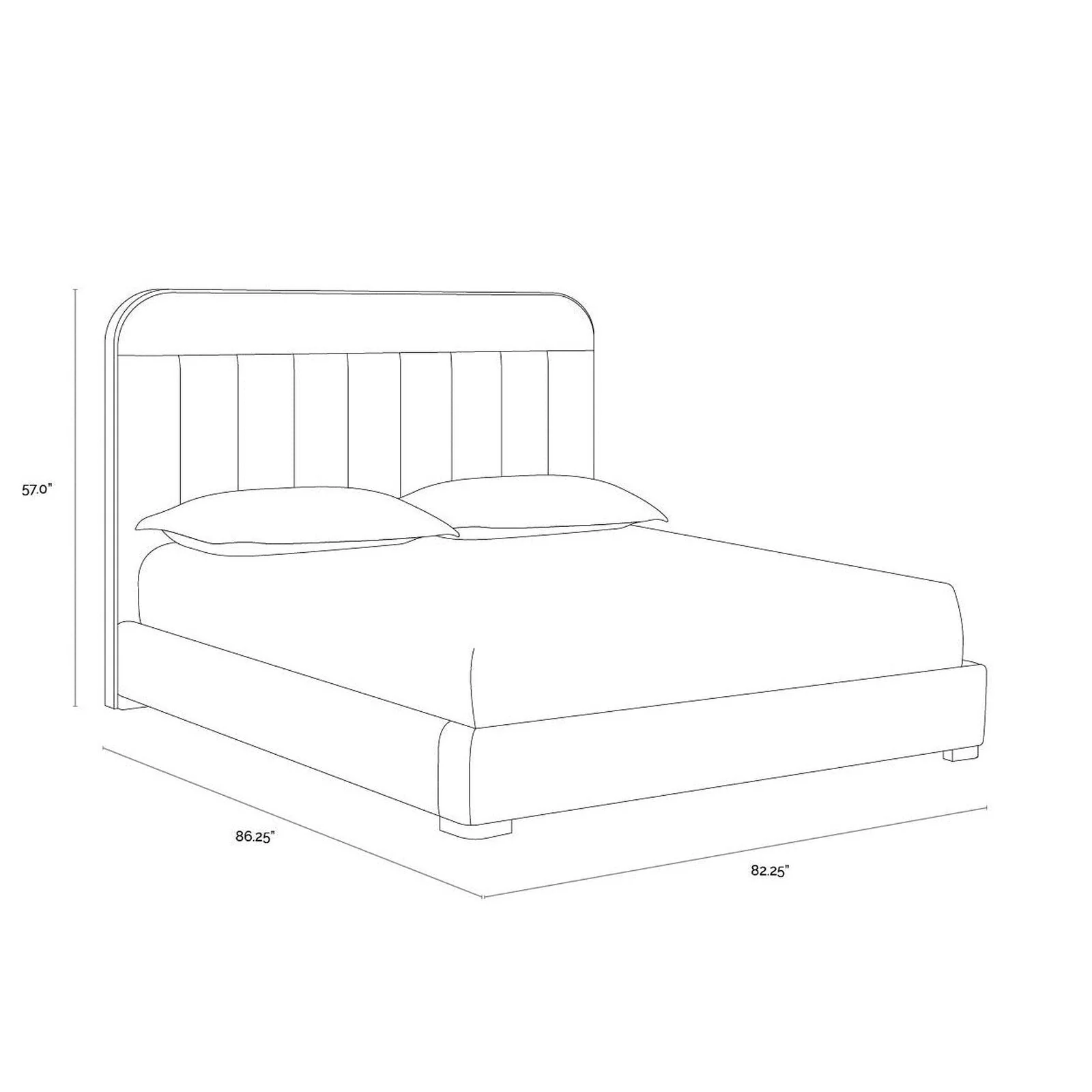Sunpan Davina Bed - King Clearance - Image 6