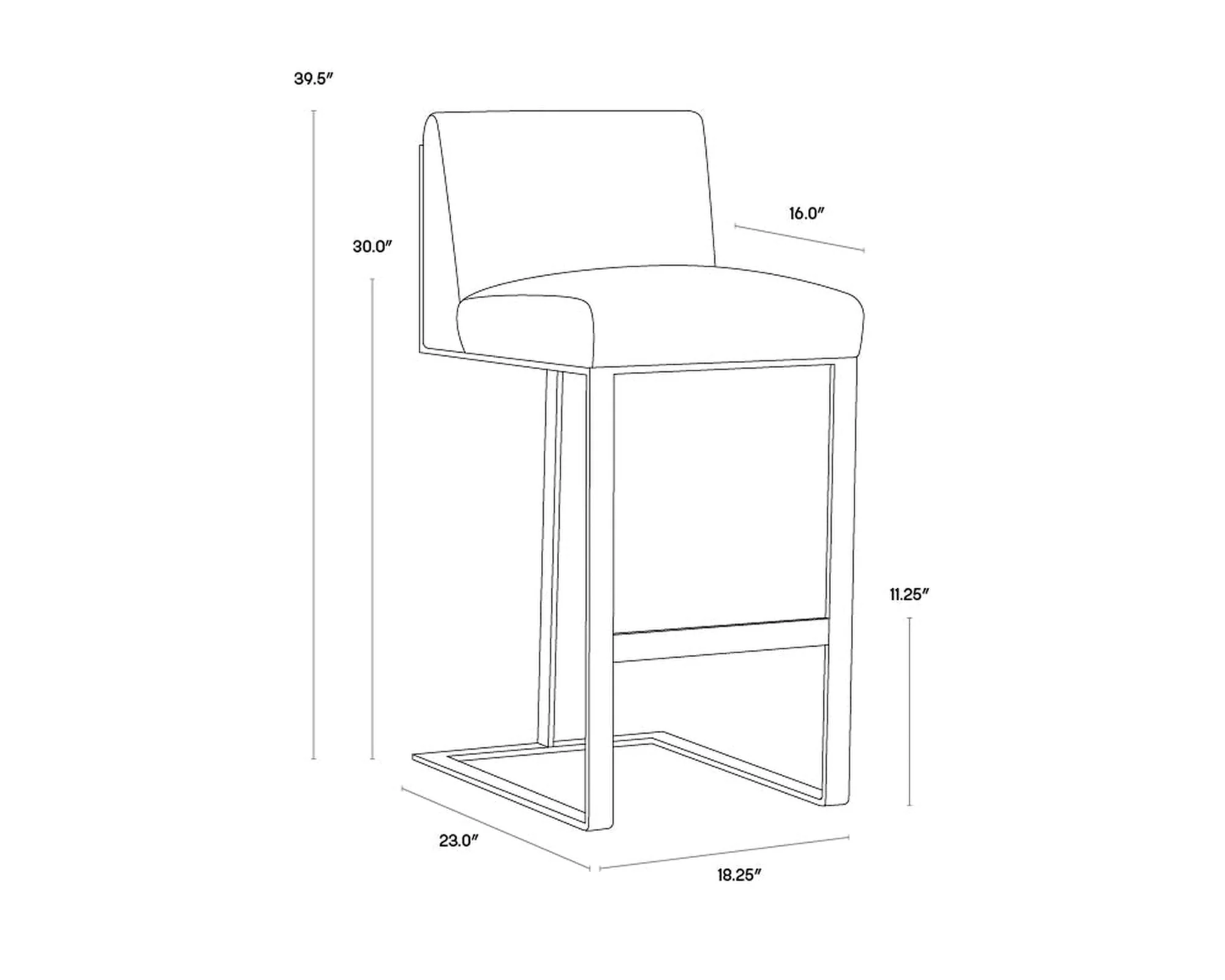 Sunpan Dean Barstool - Image 8