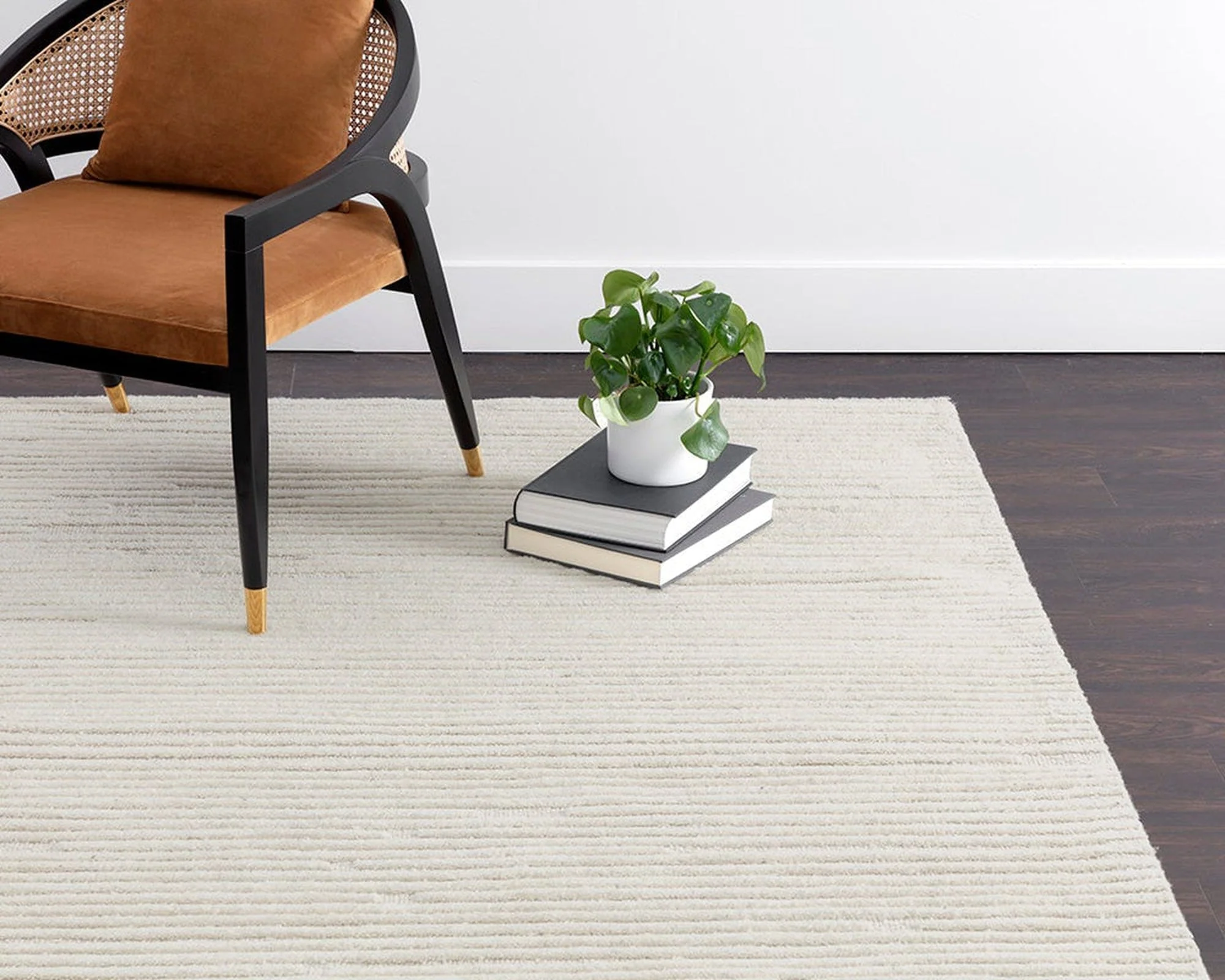 Sunpan Deva Hand-Woven Ivory Rug - Image 6