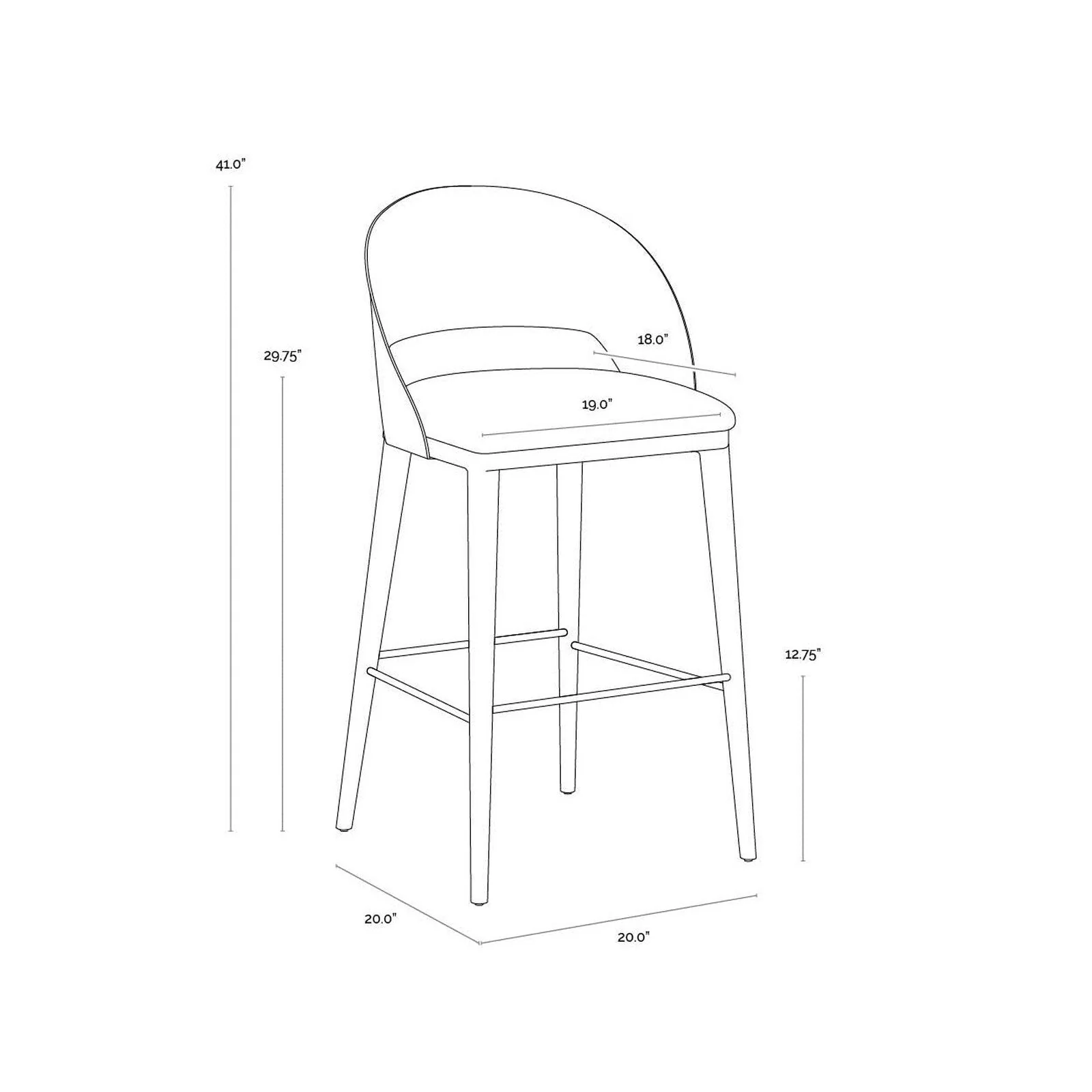 Sunpan Dezirae Barstool - Image 17