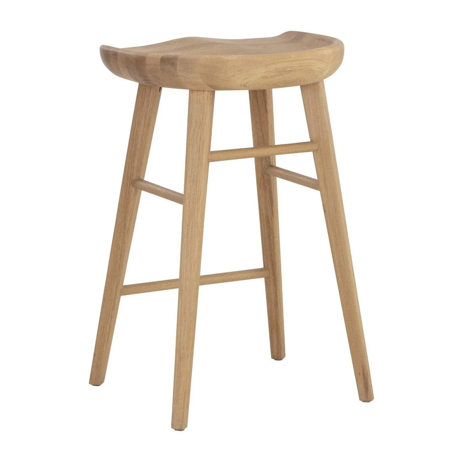 Sunpan Dominic Counter Stool - Light Oak - Image 3