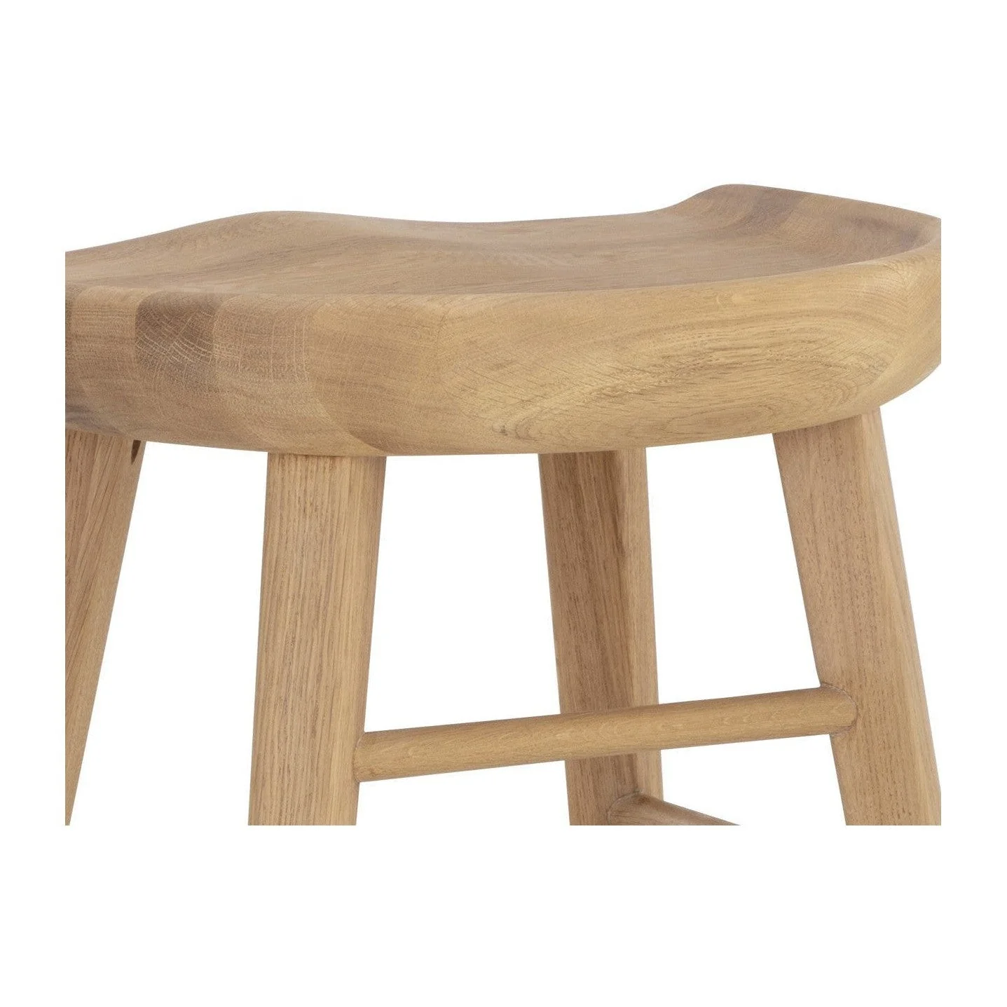 Sunpan Dominic Counter Stool - Light Oak - Image 6
