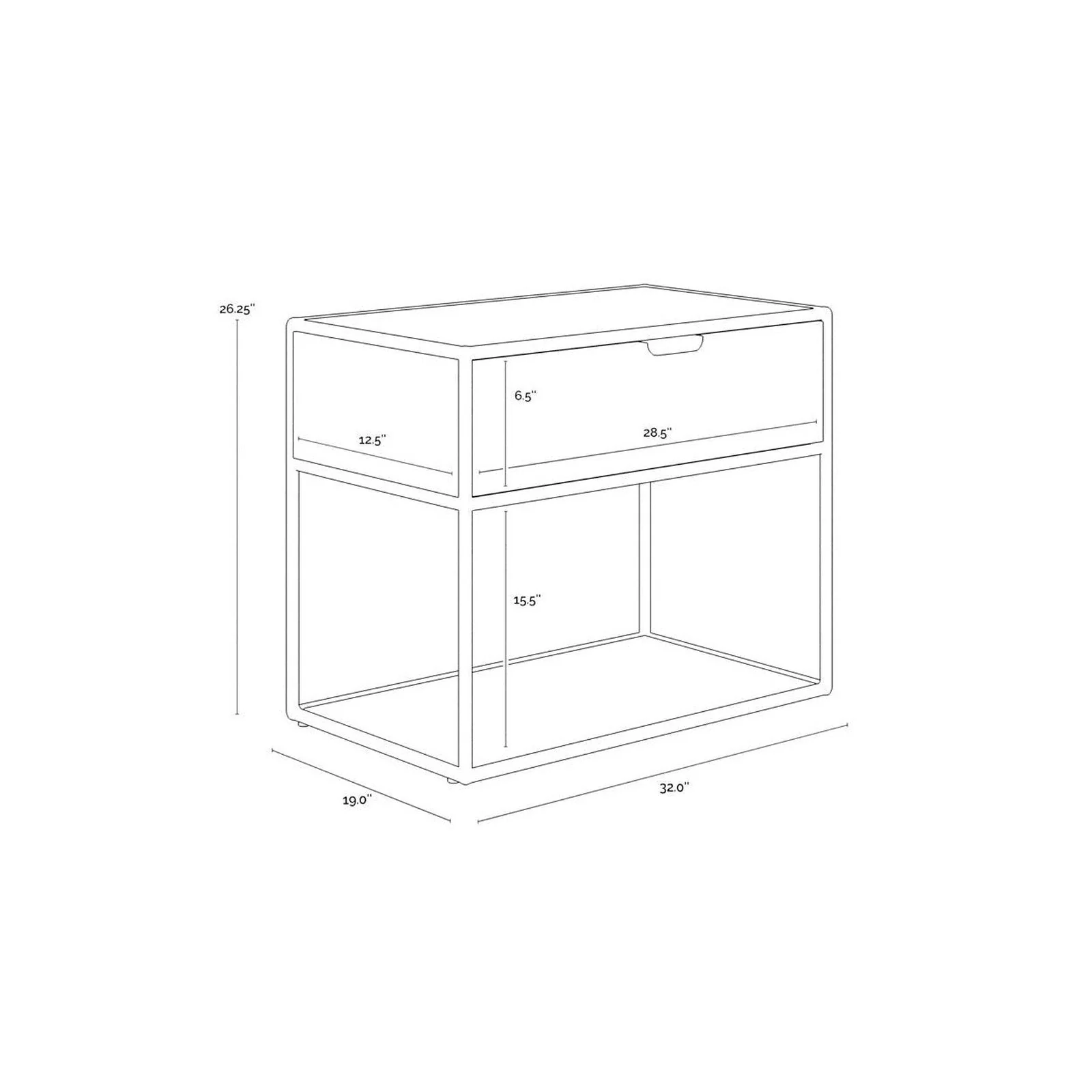 Sunpan Doone Nightstand Clearance - Image 7