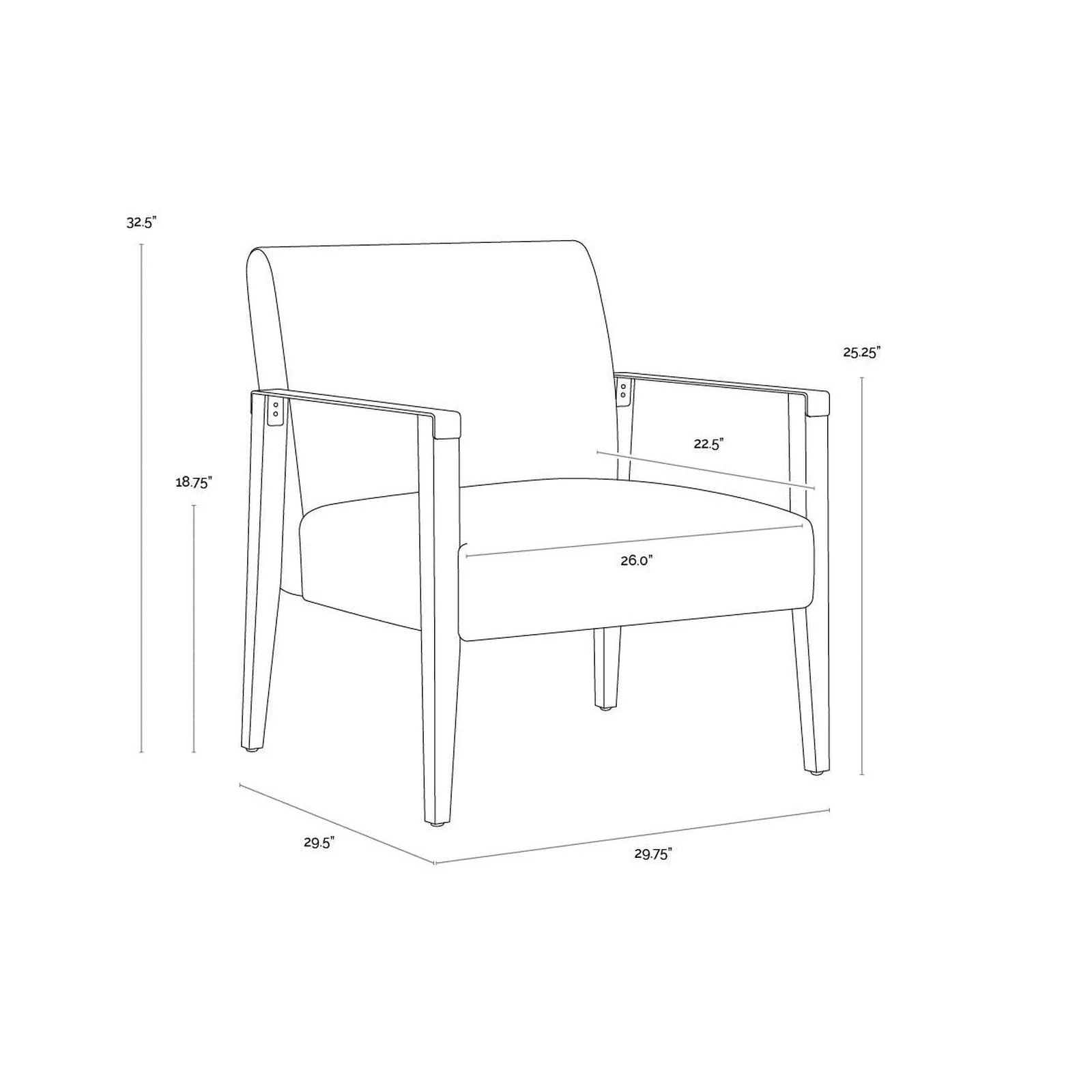Sunpan Earl Lounge Chair - Image 10