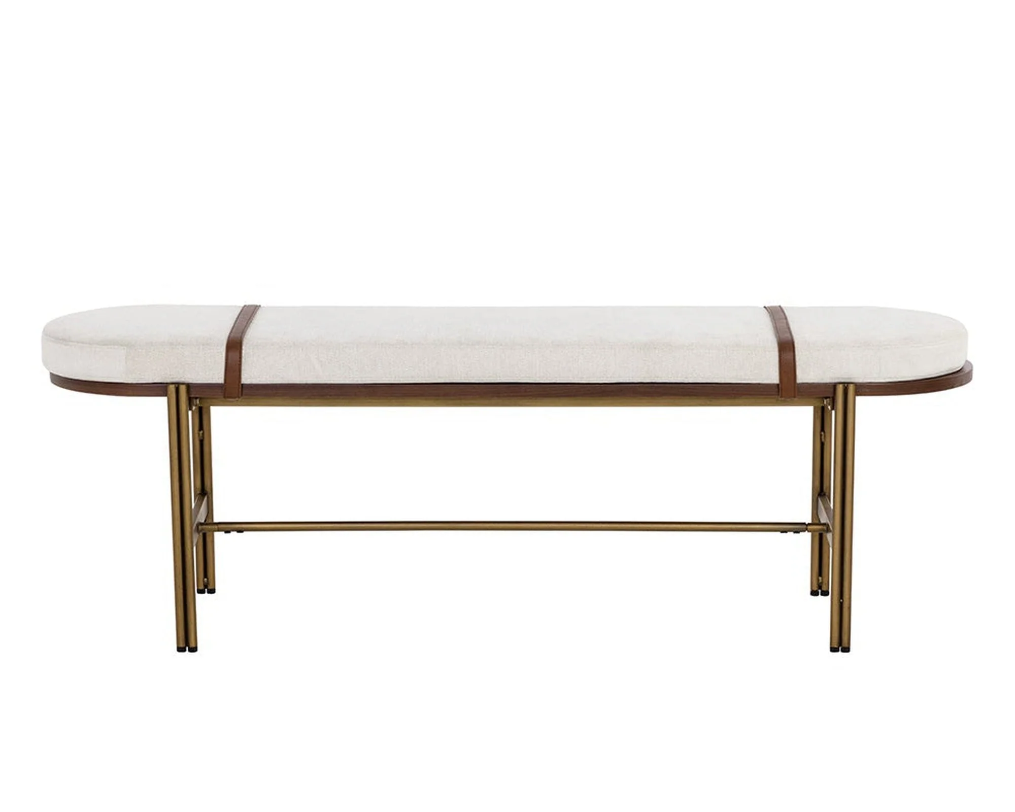 Sunpan Elaine Bench - Polo Club Muslin - Image 2