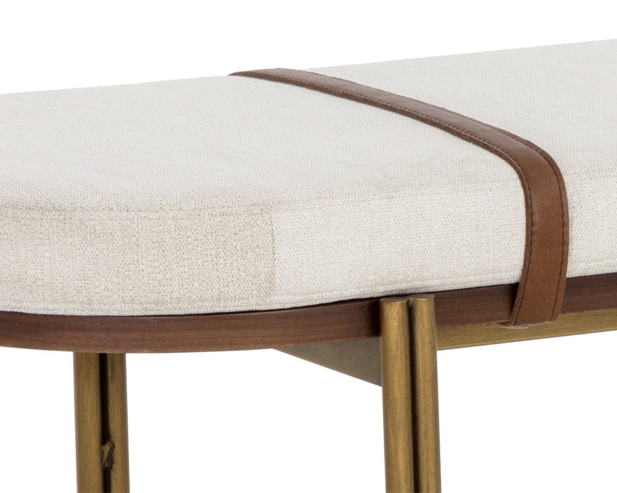 Sunpan Elaine Bench - Polo Club Muslin - Image 3