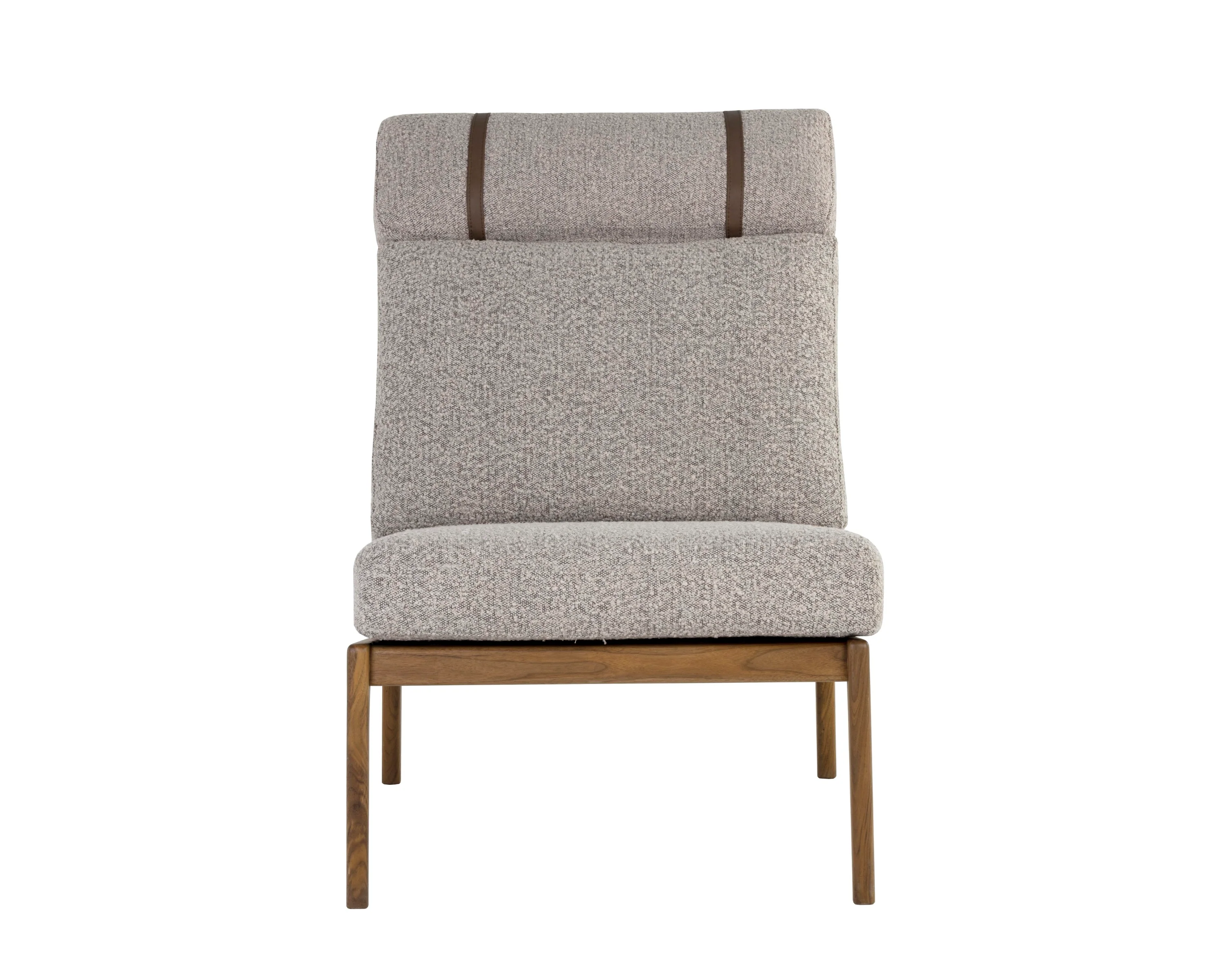 Sunpan Elanor Lounge Chair - Walnut - Copenhagen Cappuccino - Image 3