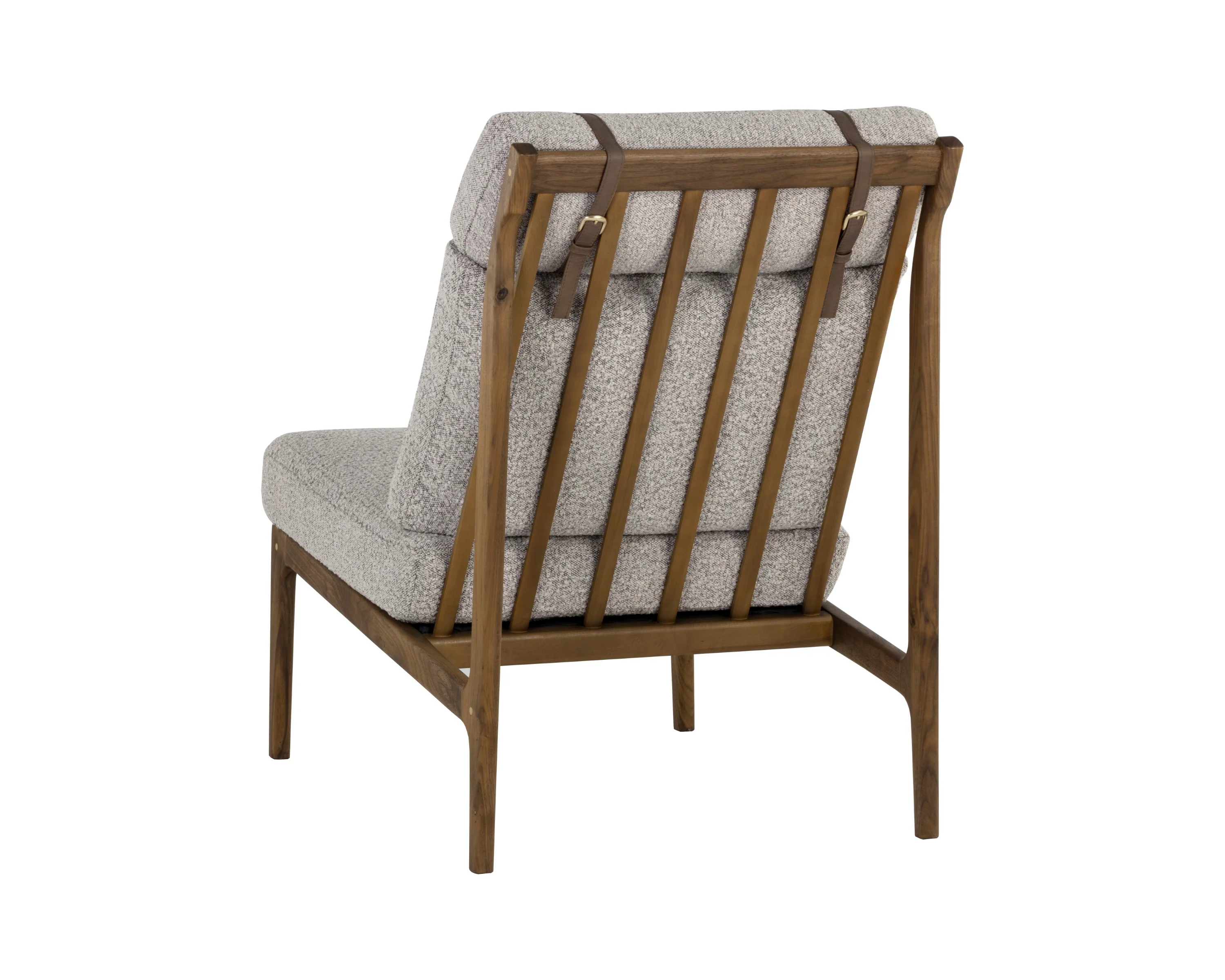 Sunpan Elanor Lounge Chair - Walnut - Copenhagen Cappuccino - Image 5