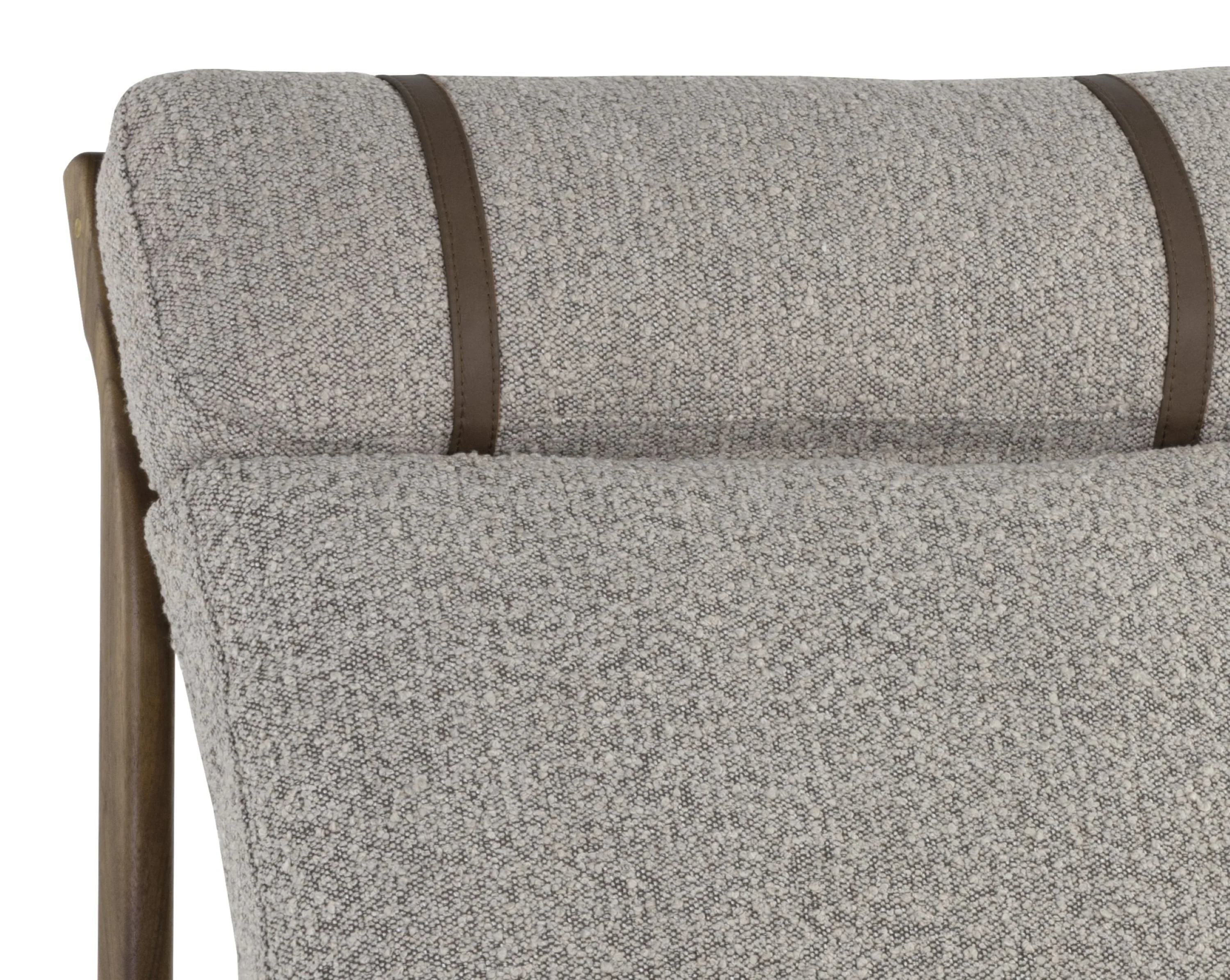 Sunpan Elanor Lounge Chair - Walnut - Copenhagen Cappuccino - Image 6