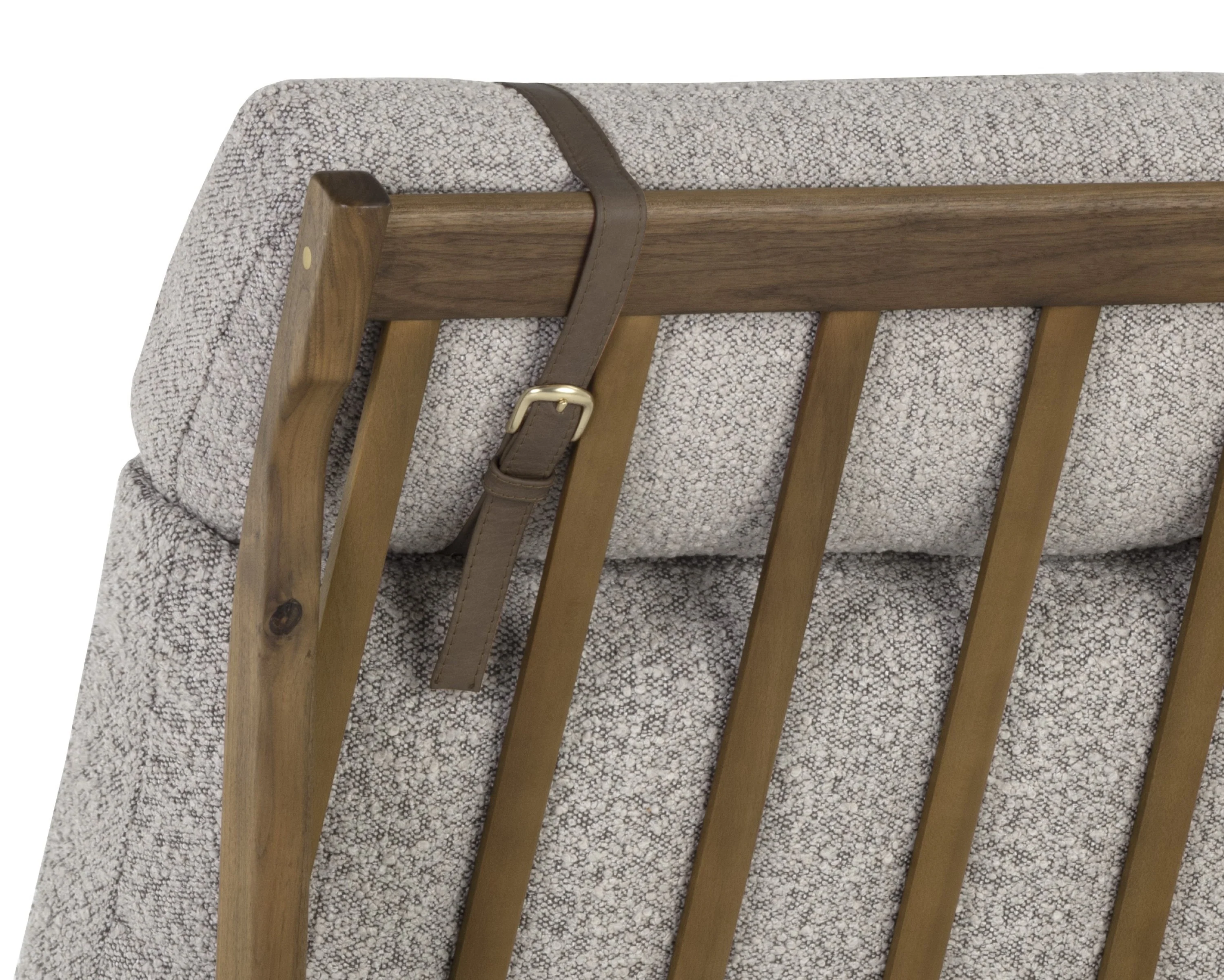 Sunpan Elanor Lounge Chair - Walnut - Copenhagen Cappuccino - Image 7