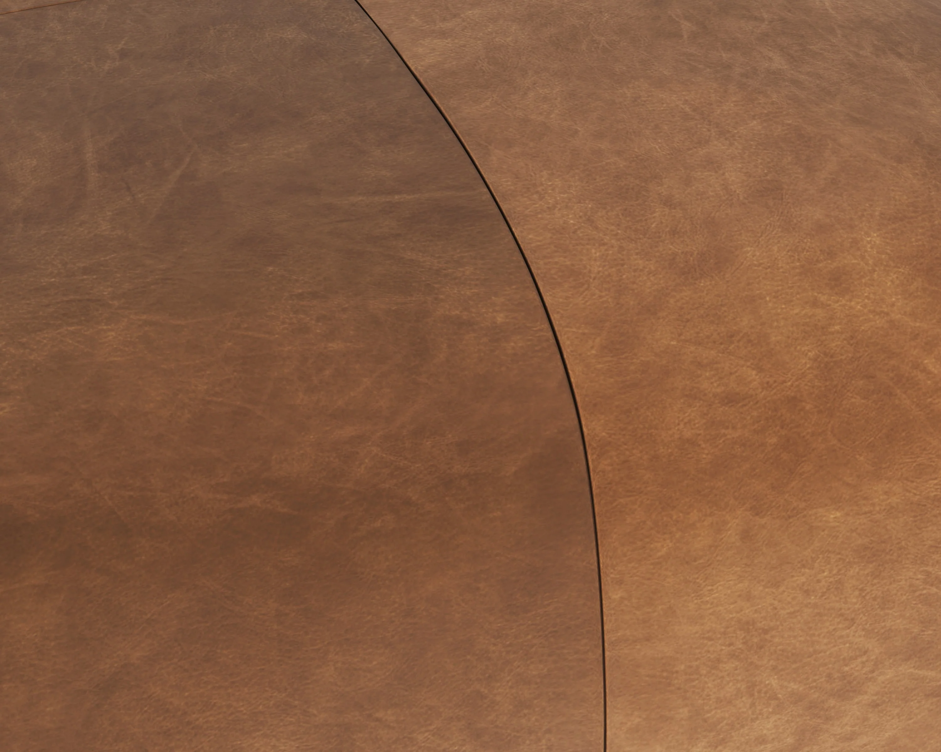 Sunpan Elio Ottoman - Cognac Leather - Image 5