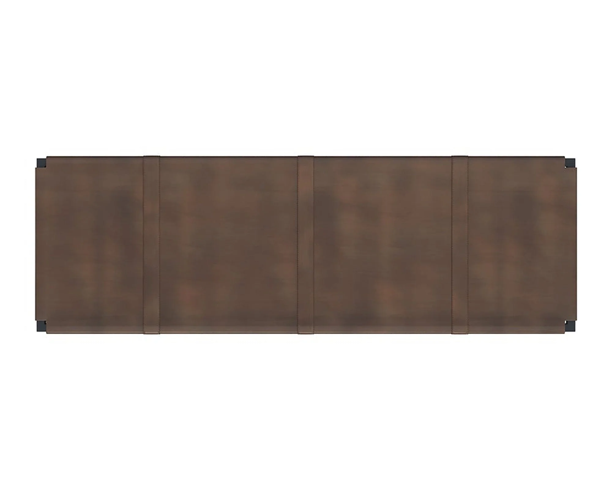 Sunpan Elon Bench - Vintage Cognac Leather Clearance - Image 4