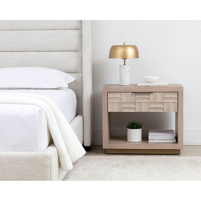 Sunpan Emmit Bed - King - Merino Pearl - Image 2