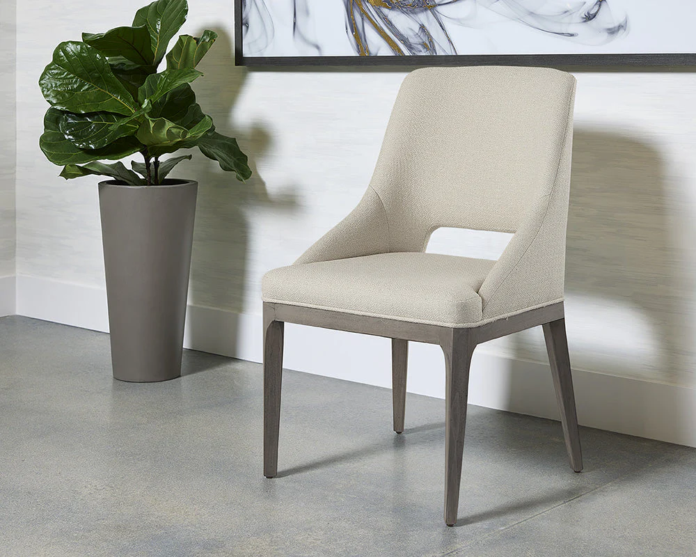 Sunpan Estrada Dining Chair - Light Grey Oak - Image 2