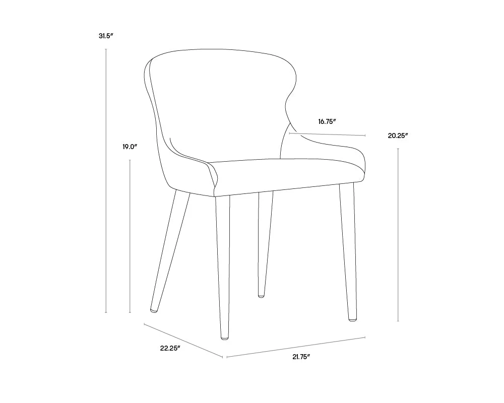 Sunpan Evora Dining Chair - Set of 2 - Image 8