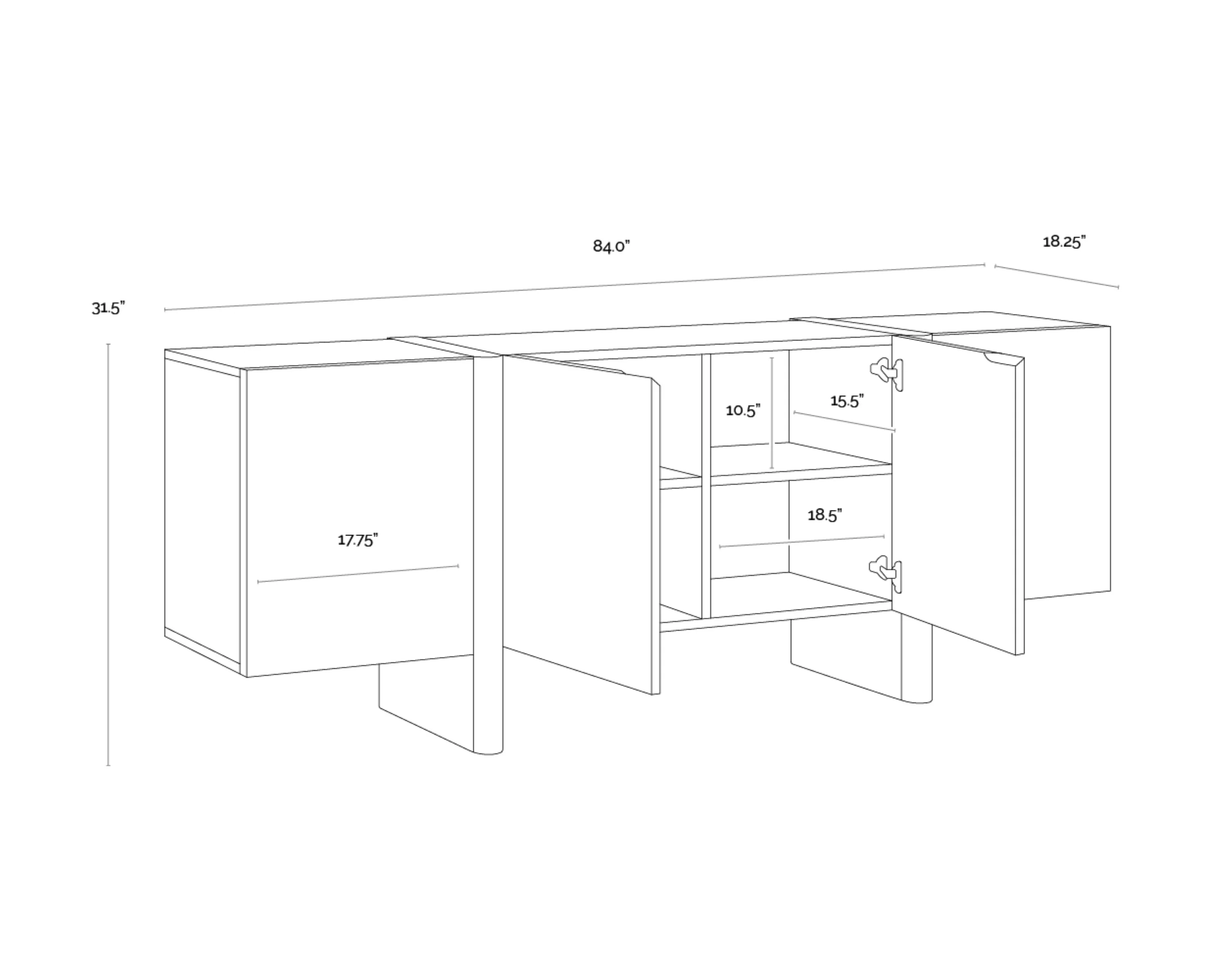 Sunpan Ewan Sideboard - Image 7
