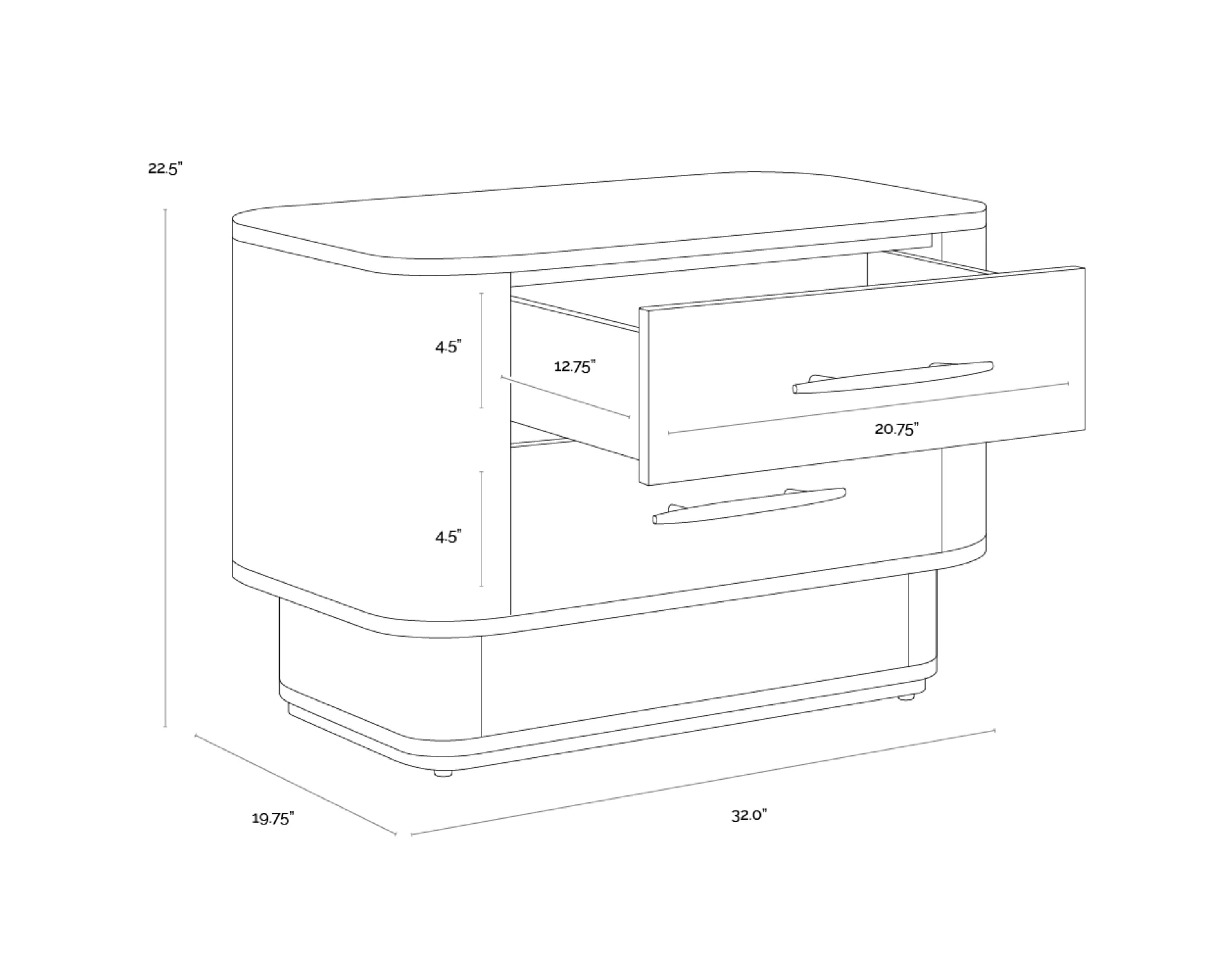 Sunpan Ezekiel Nightstand - Image 6