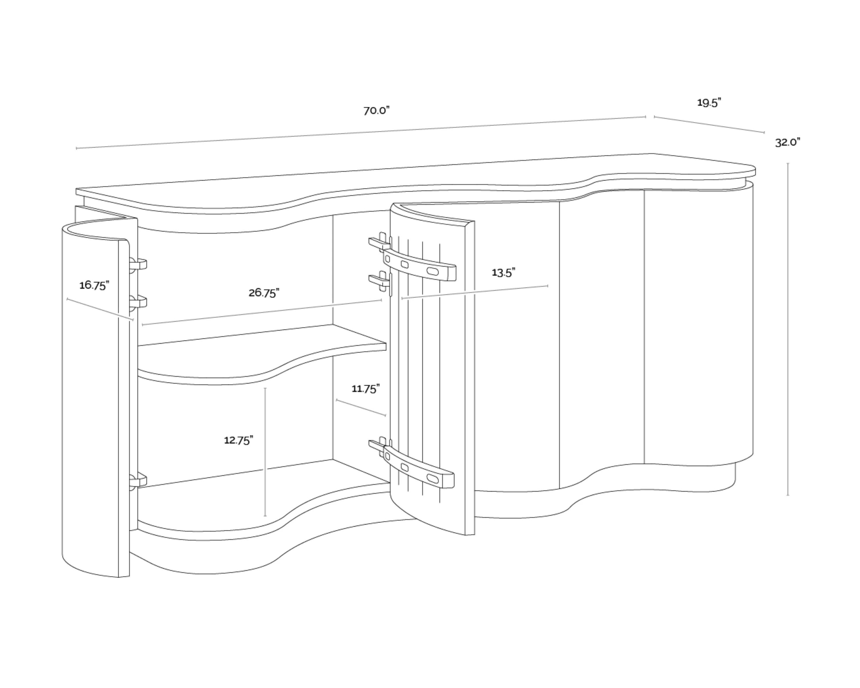 Sunpan Fable Sideboard - Image 8