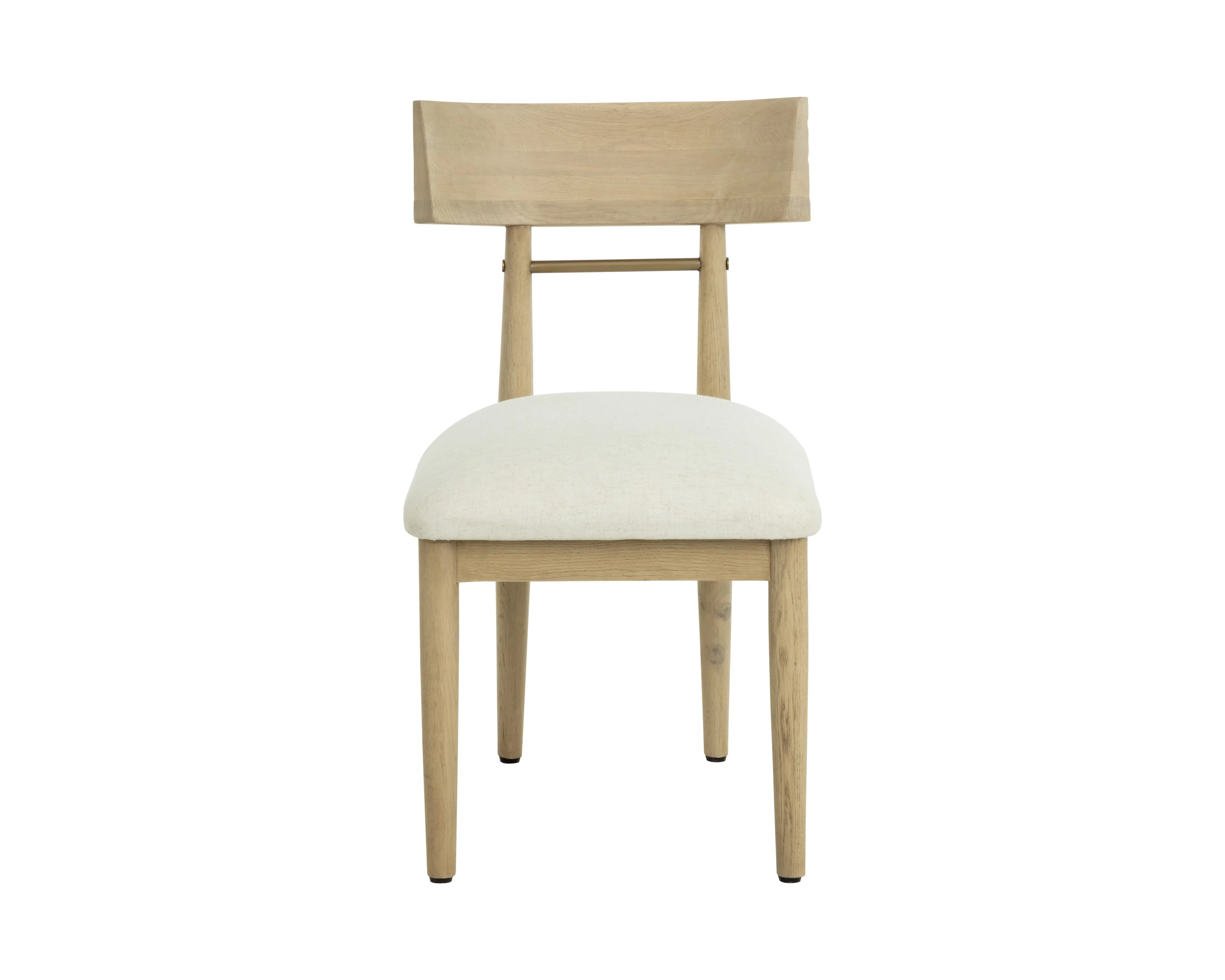 Sunpan Florian Dining Chair - Light Oak - Geralt Linen - Set of 2 - Image 2