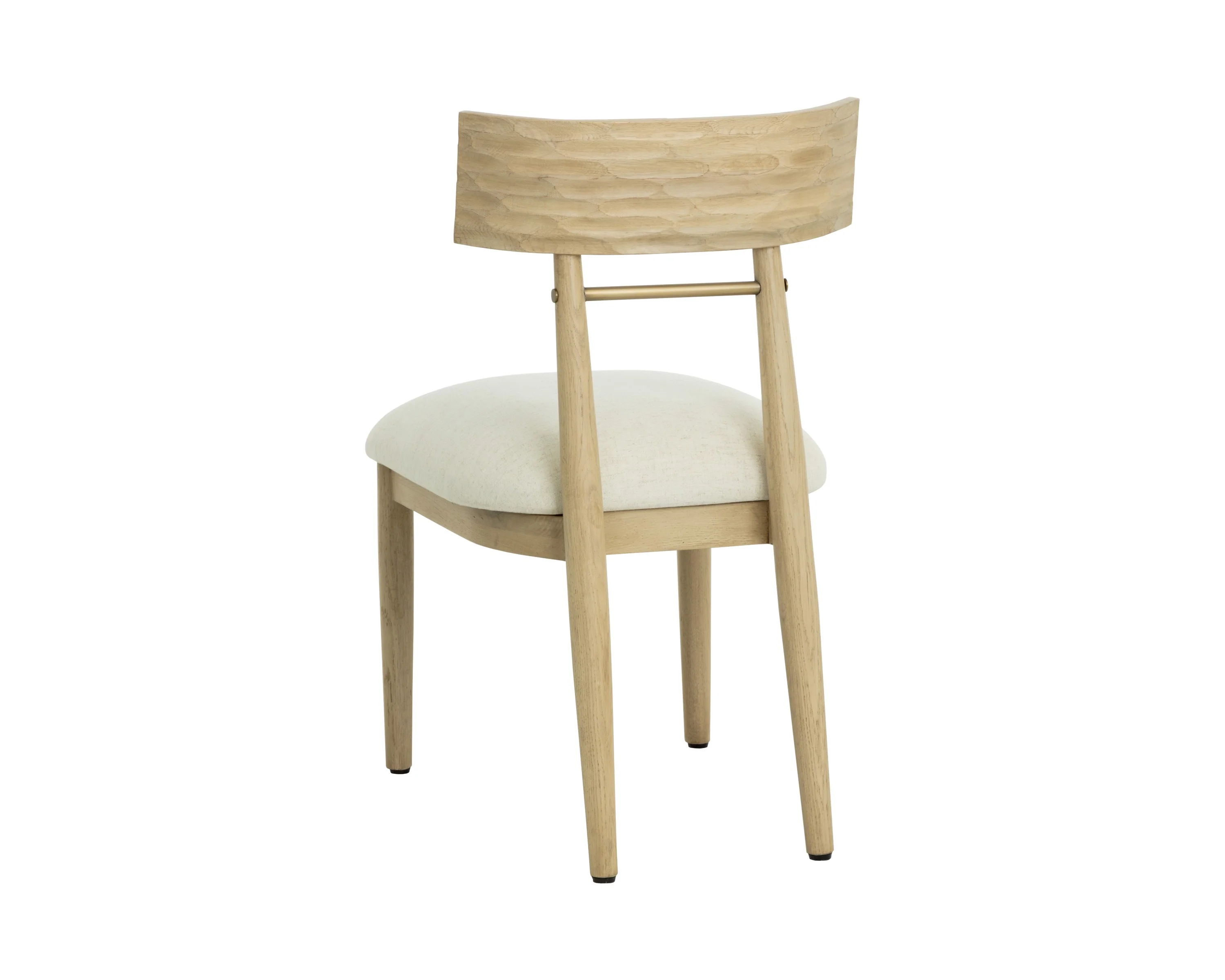 Sunpan Florian Dining Chair - Light Oak - Geralt Linen - Set of 2 - Image 4