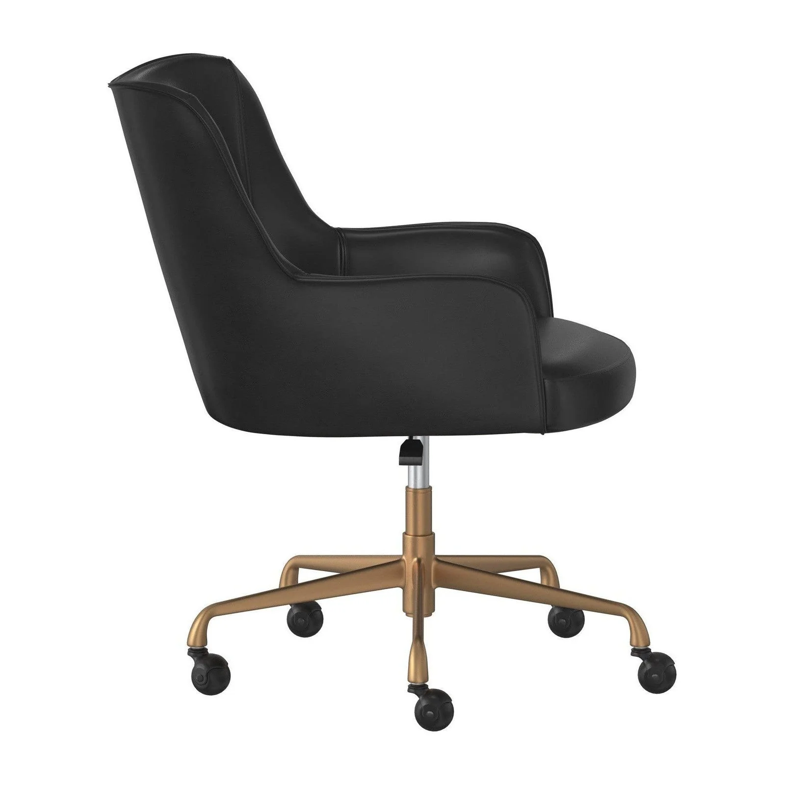 Sunpan Franklin Office Chair - Vintage Black - Image 2